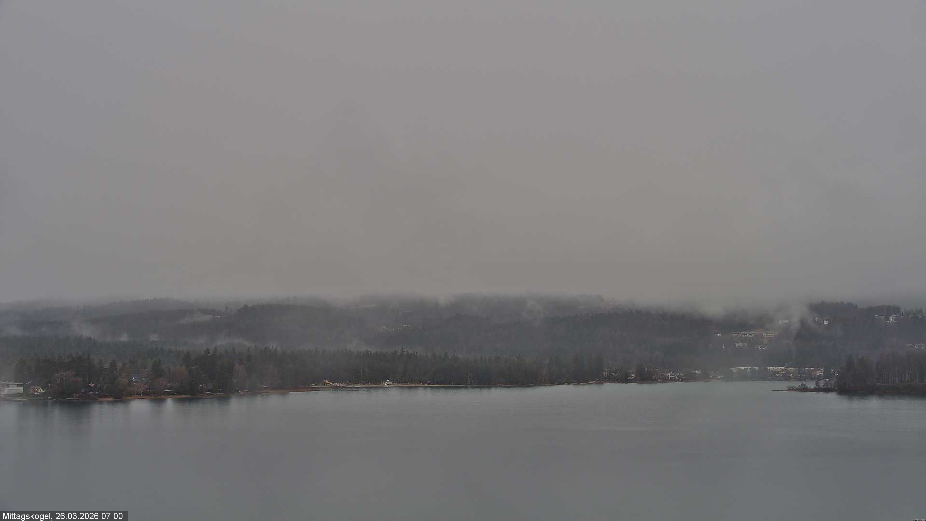 Archived image Webcam Mittagskogel mountain, Faaker See lake