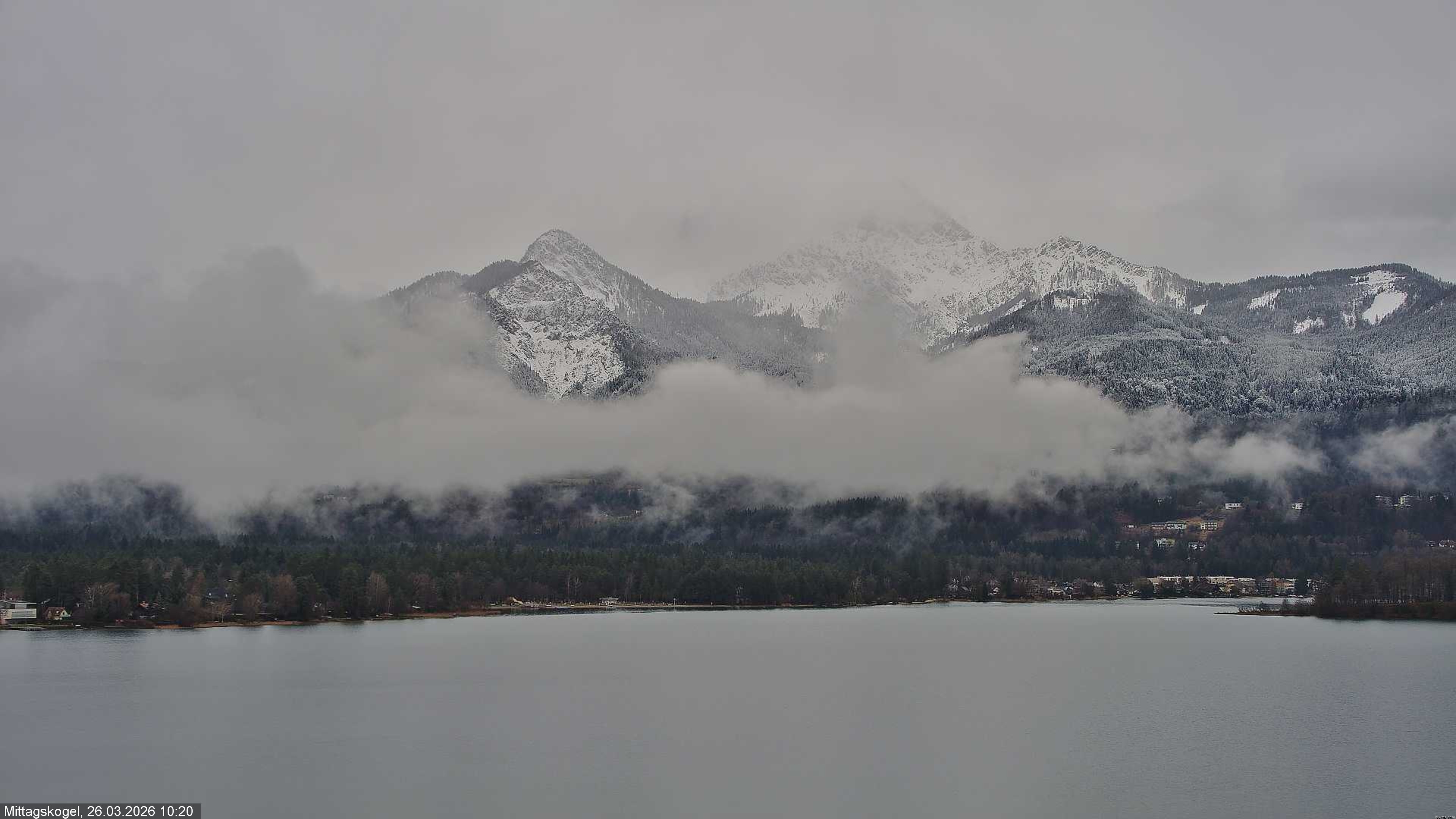 Archived image Webcam Mittagskogel mountain, Faaker See lake