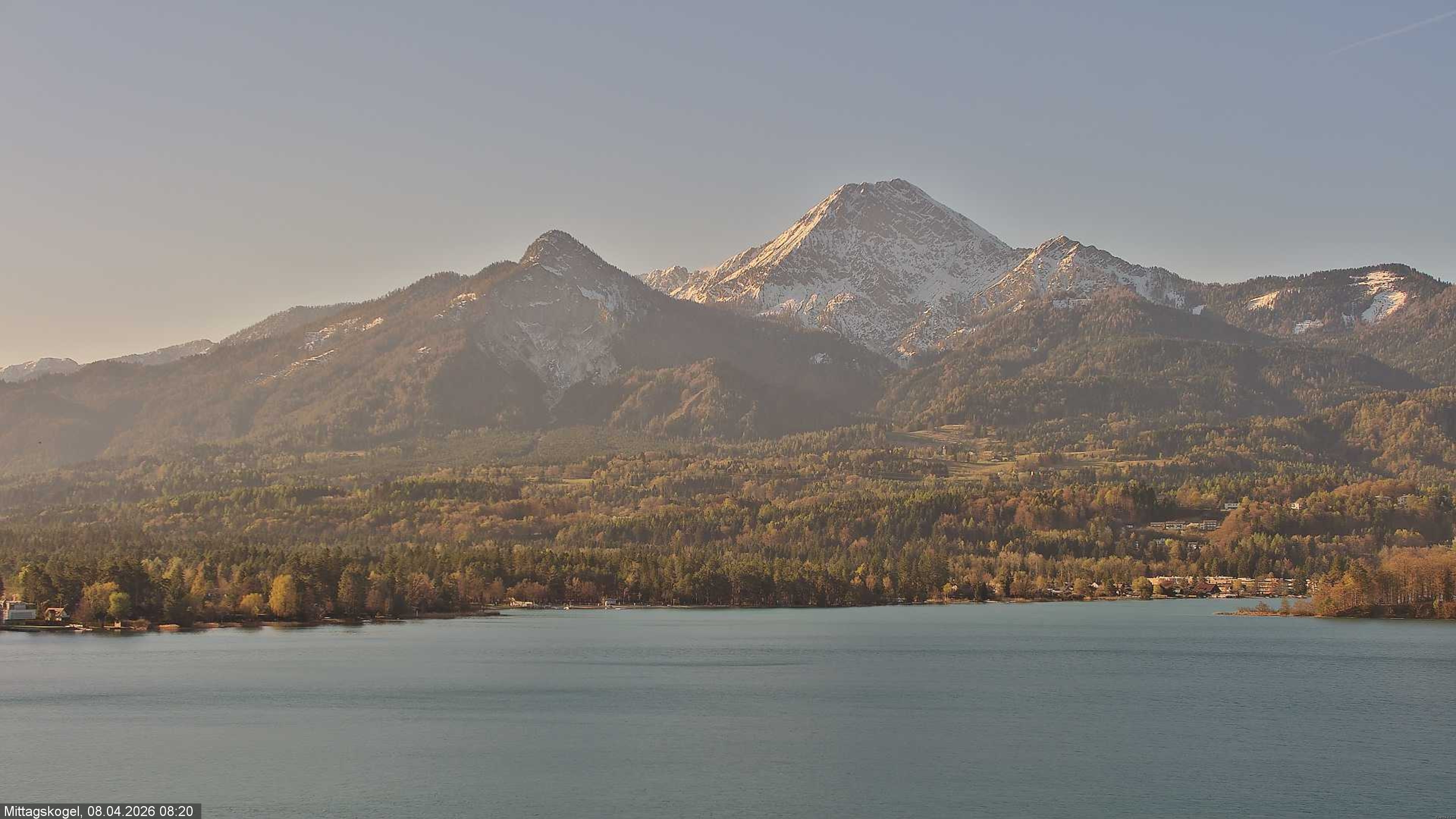 Archived image Webcam Mittagskogel mountain, Faaker See lake