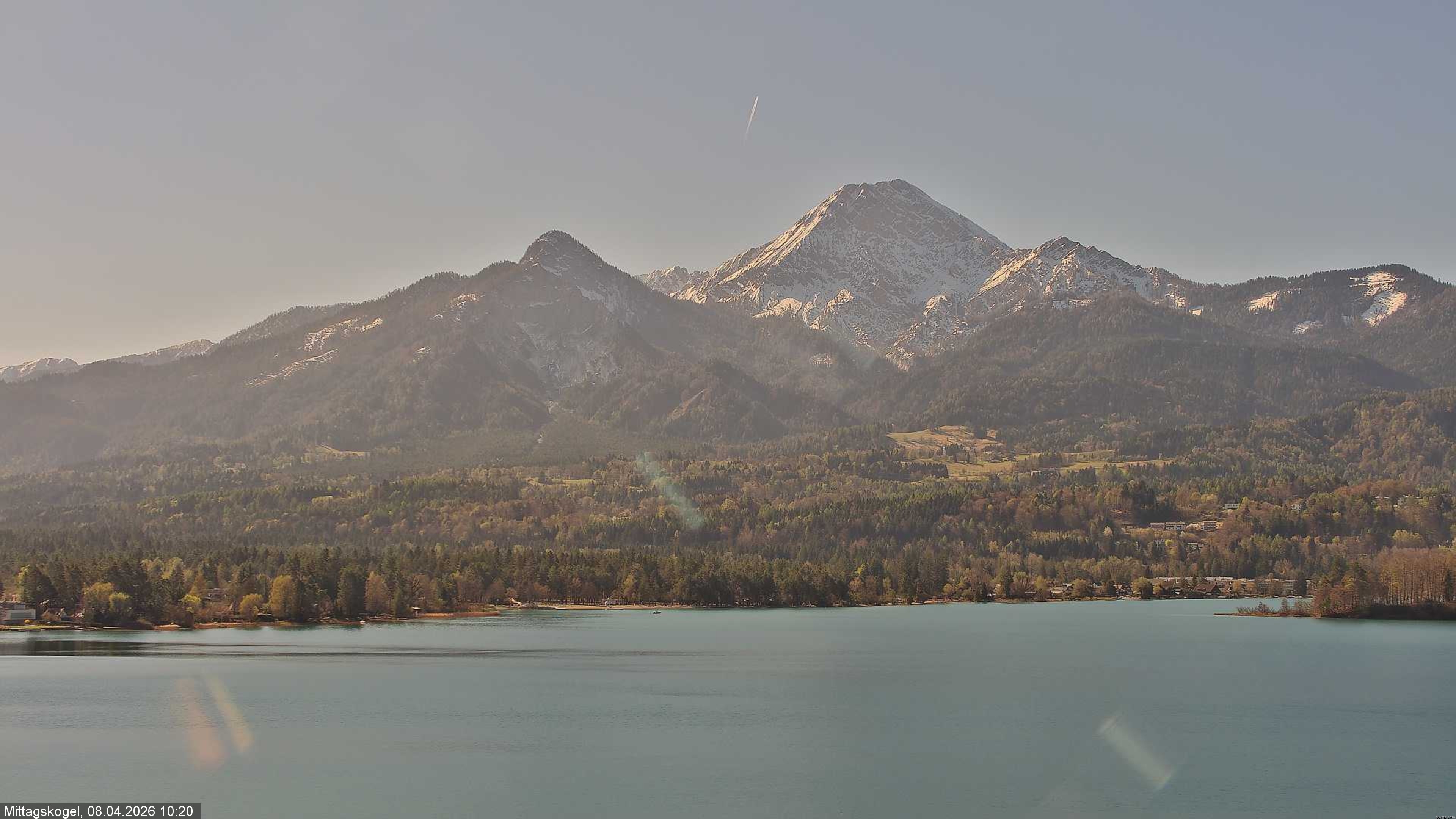 Archived image Webcam Mittagskogel mountain, Faaker See lake