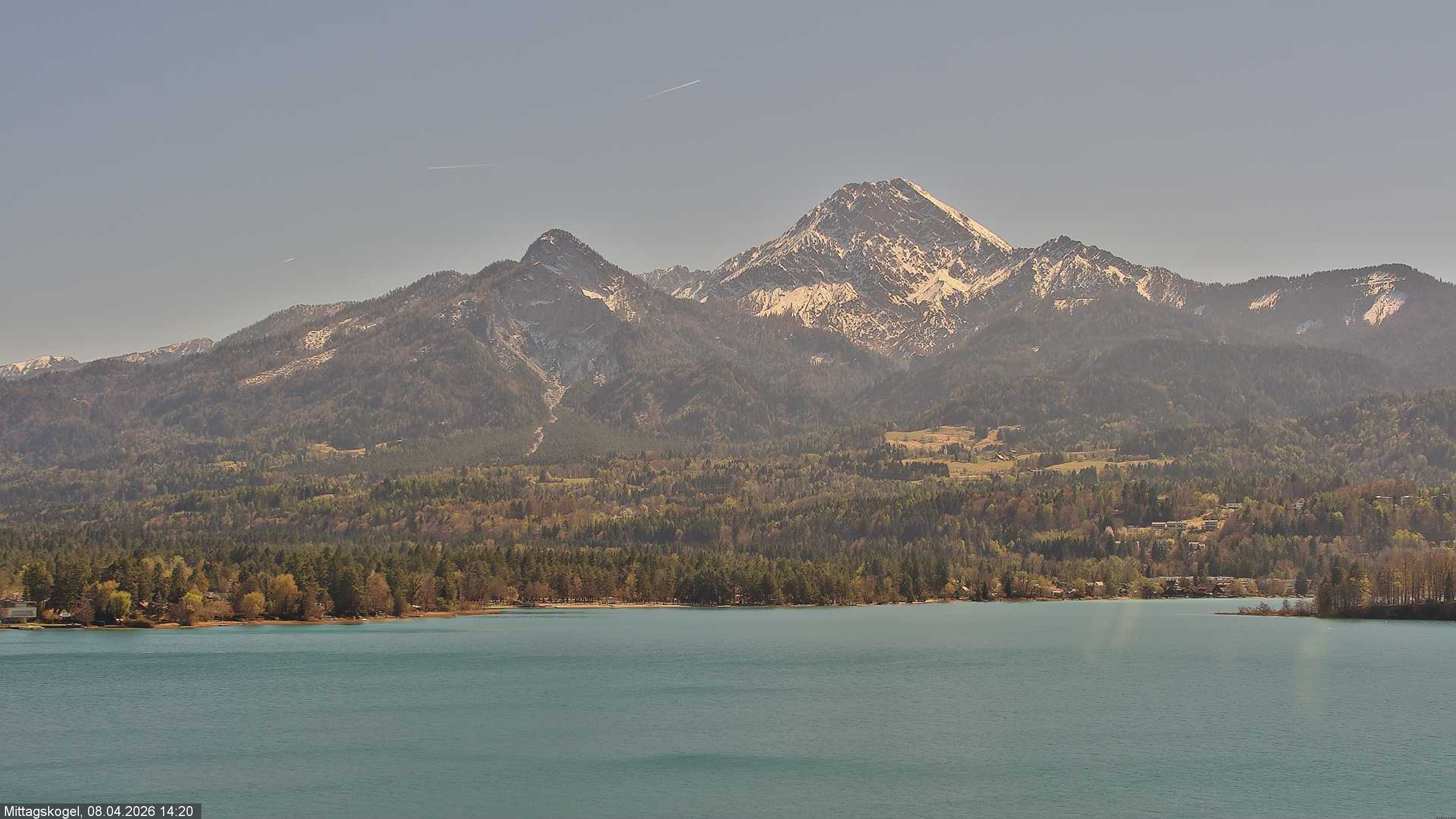 Archived image Webcam Mittagskogel mountain, Faaker See lake