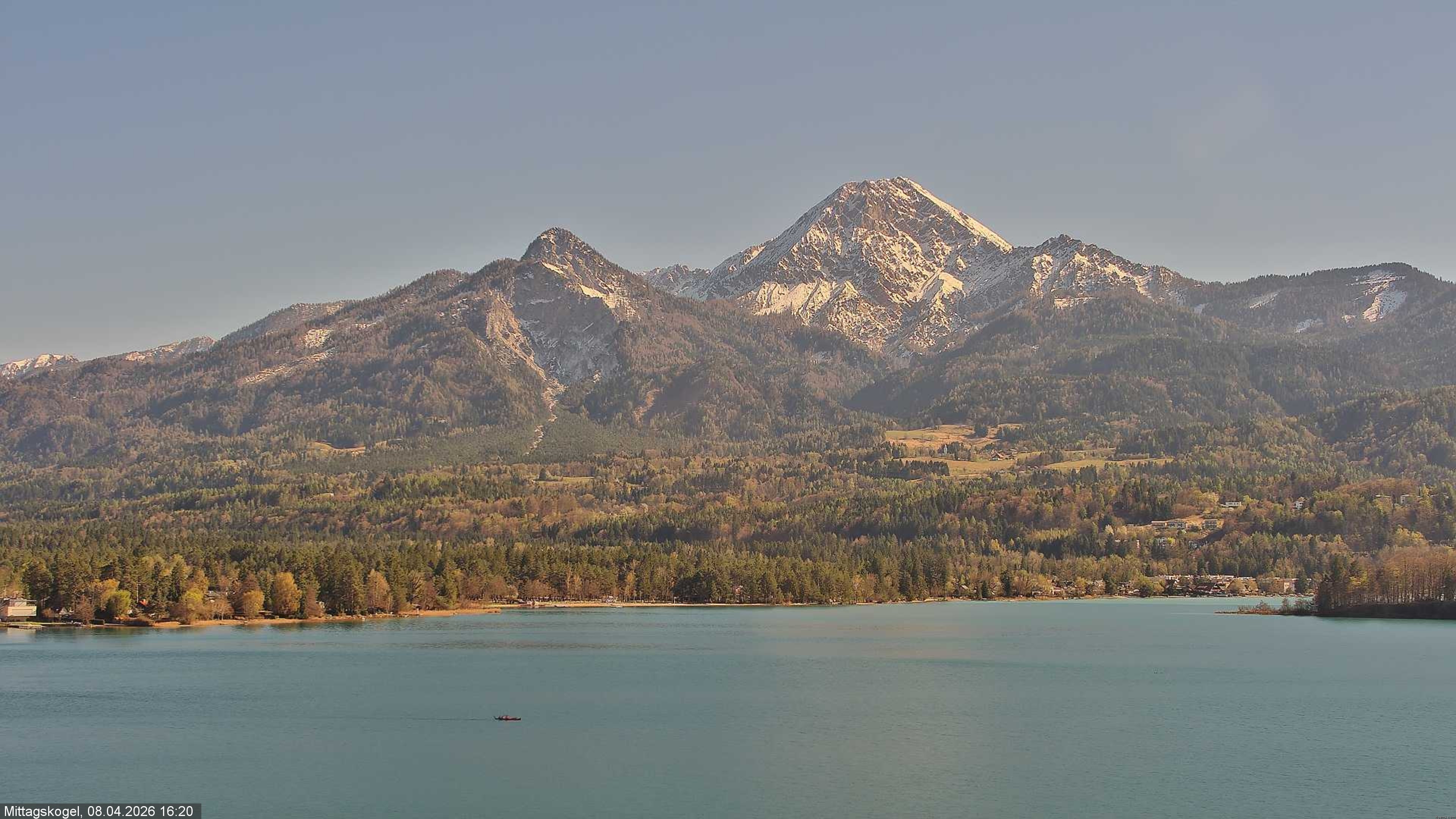 Archived image Webcam Mittagskogel mountain, Faaker See lake