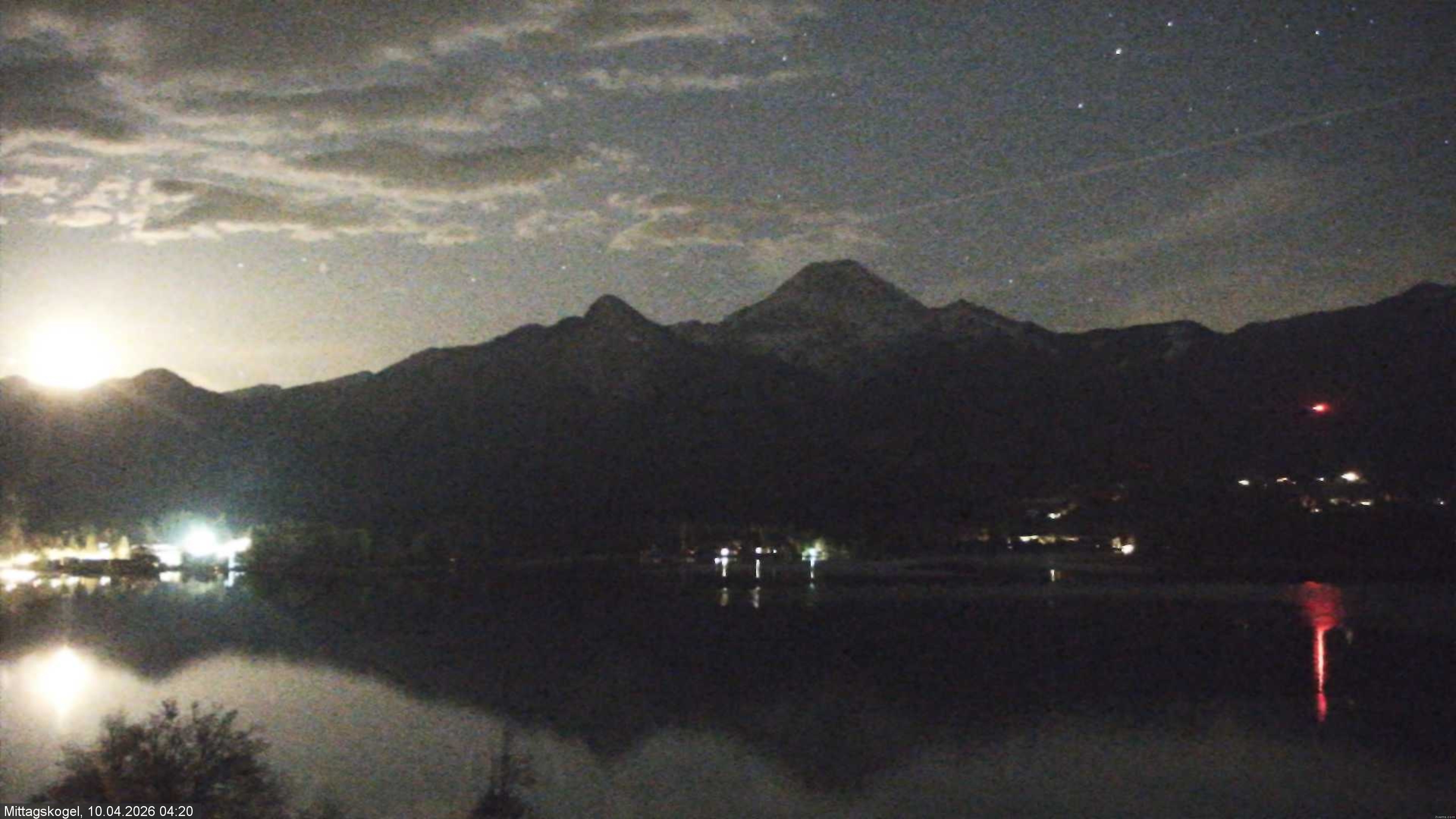 Archiv Foto Webcam Faaker See, Blickrichtung Mittagskogel