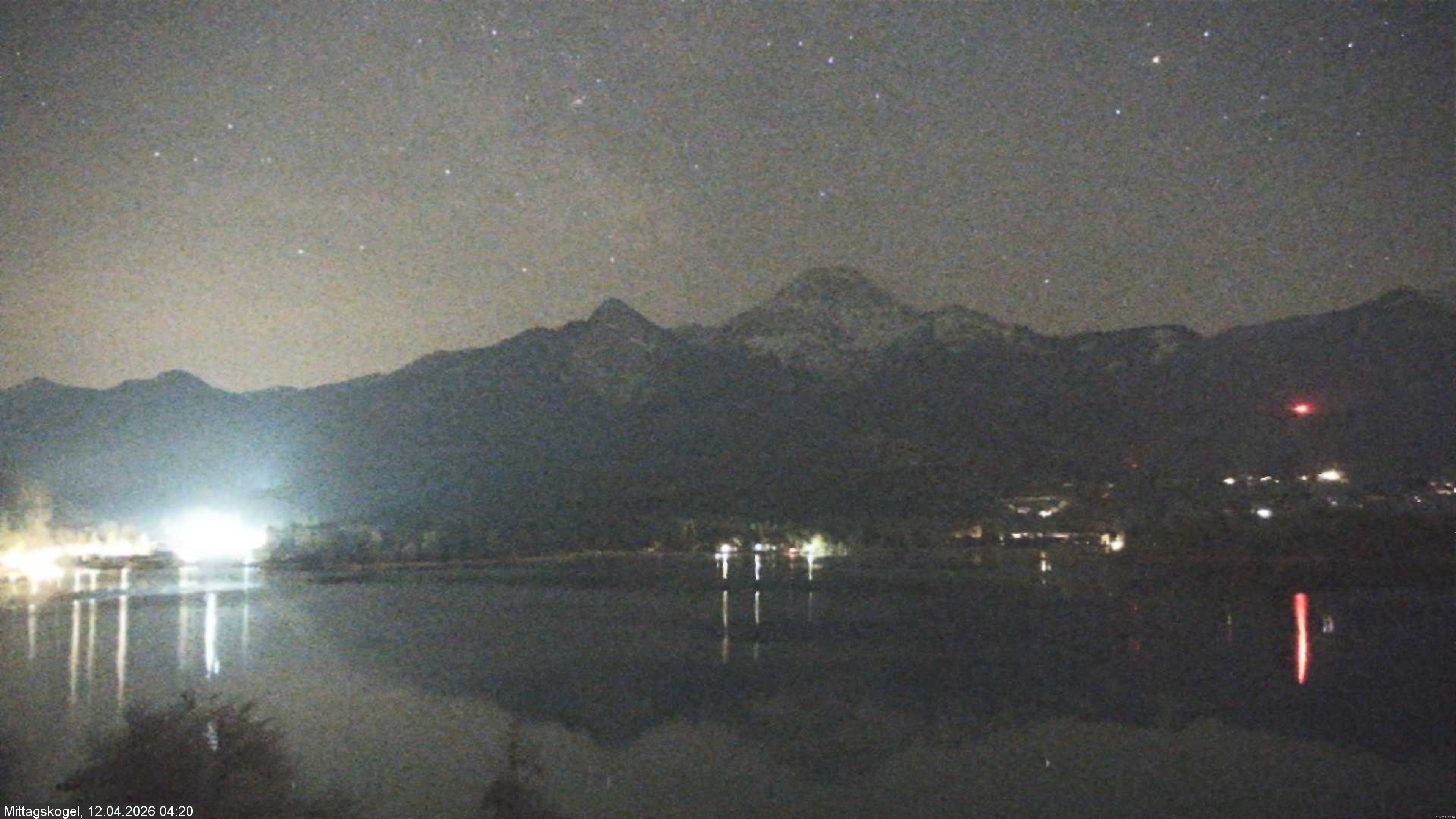 Archiv Foto Webcam Faaker See, Blickrichtung Mittagskogel