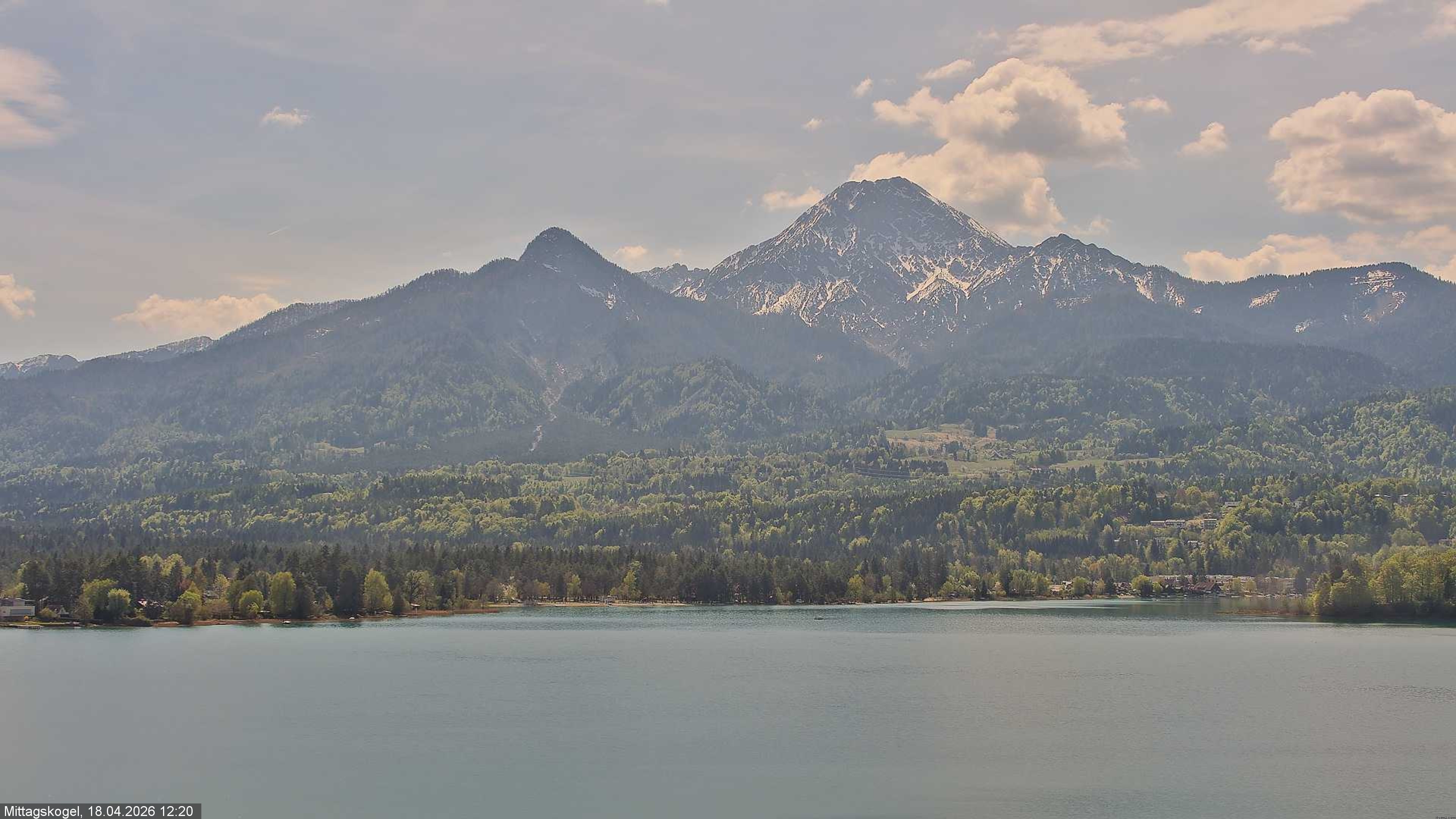 Archived image Webcam Mittagskogel mountain, Faaker See lake