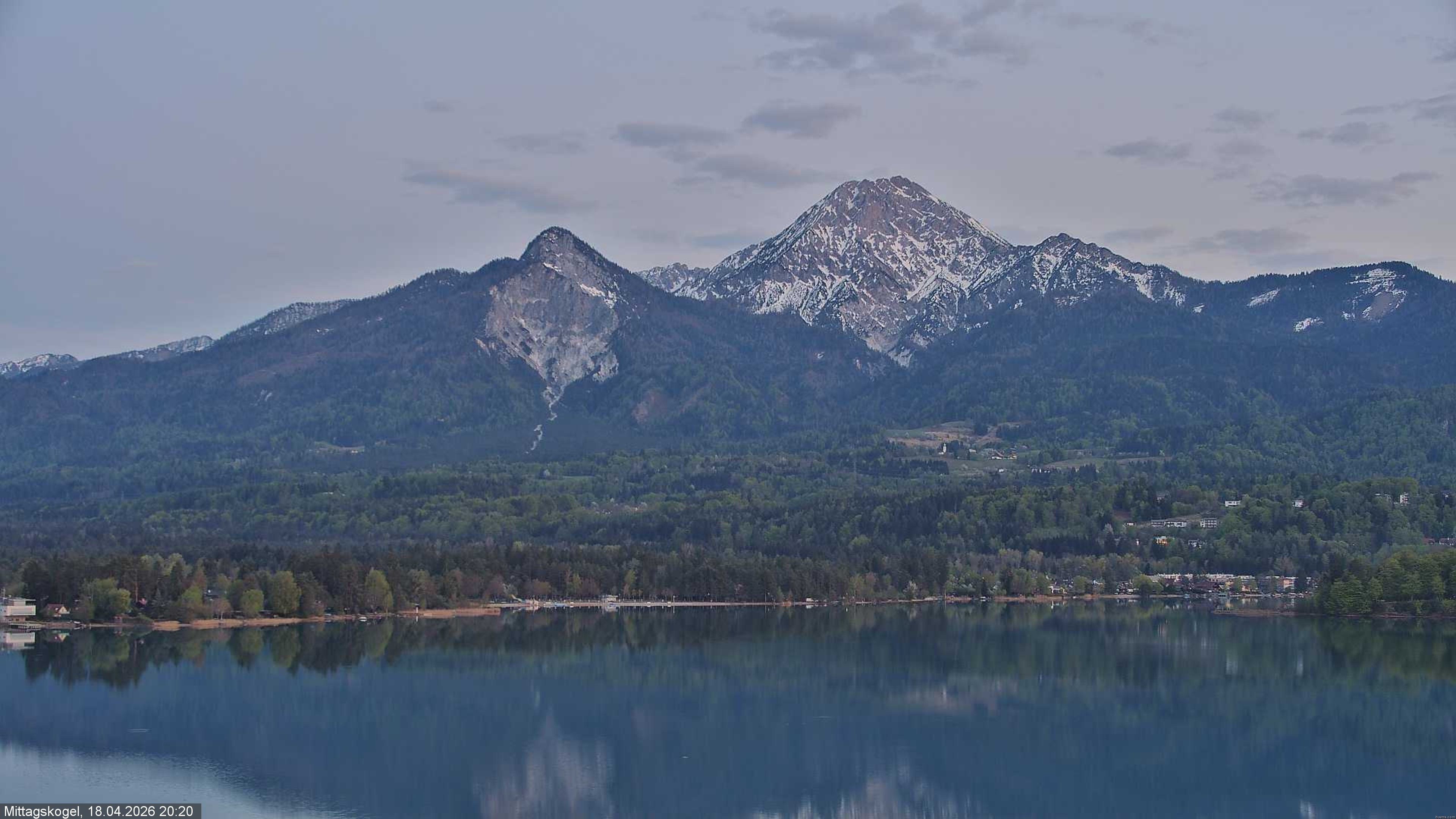 Archived image Webcam Mittagskogel mountain, Faaker See lake