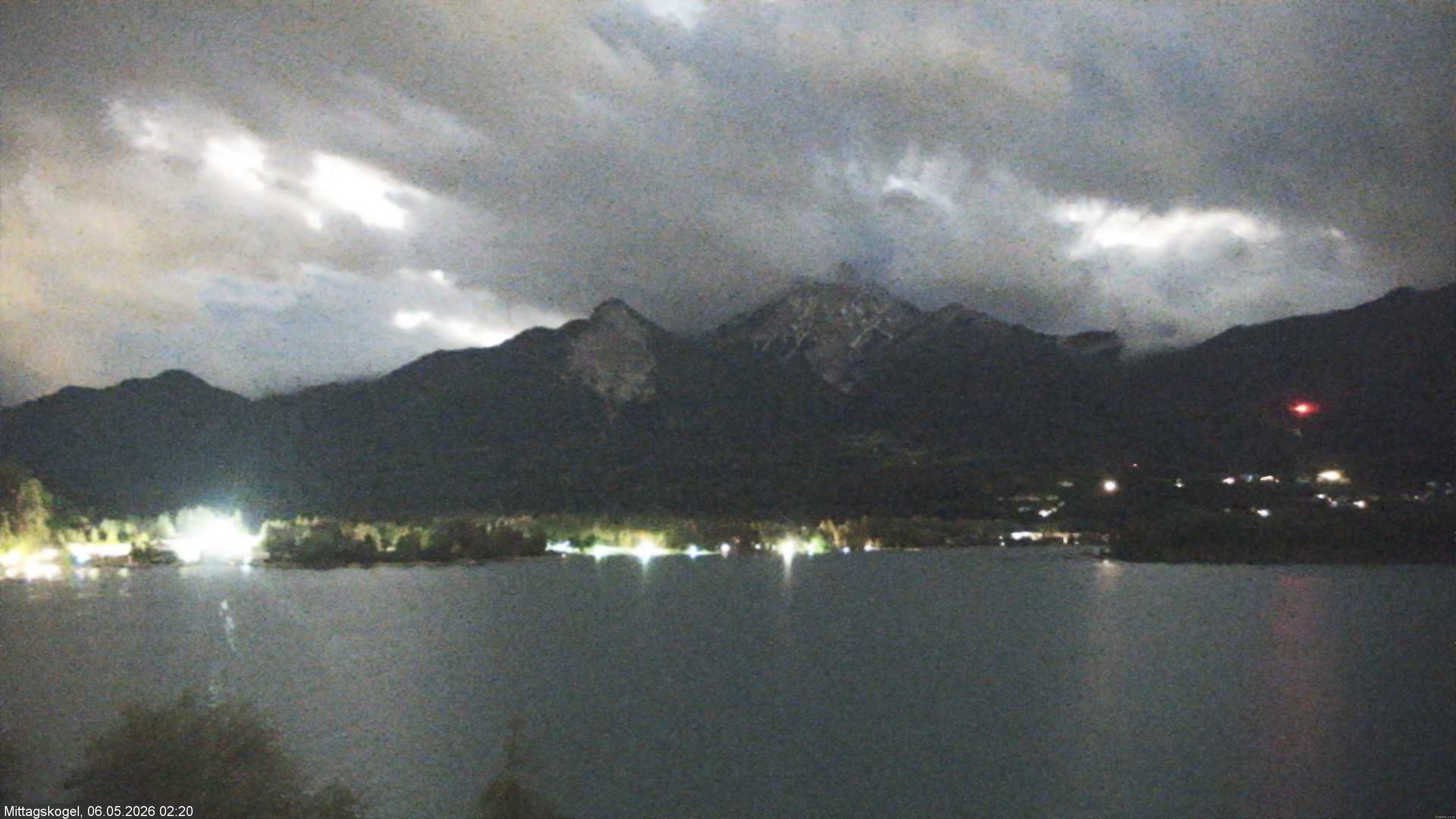 Archiv Foto Webcam Faaker See, Blickrichtung Mittagskogel
