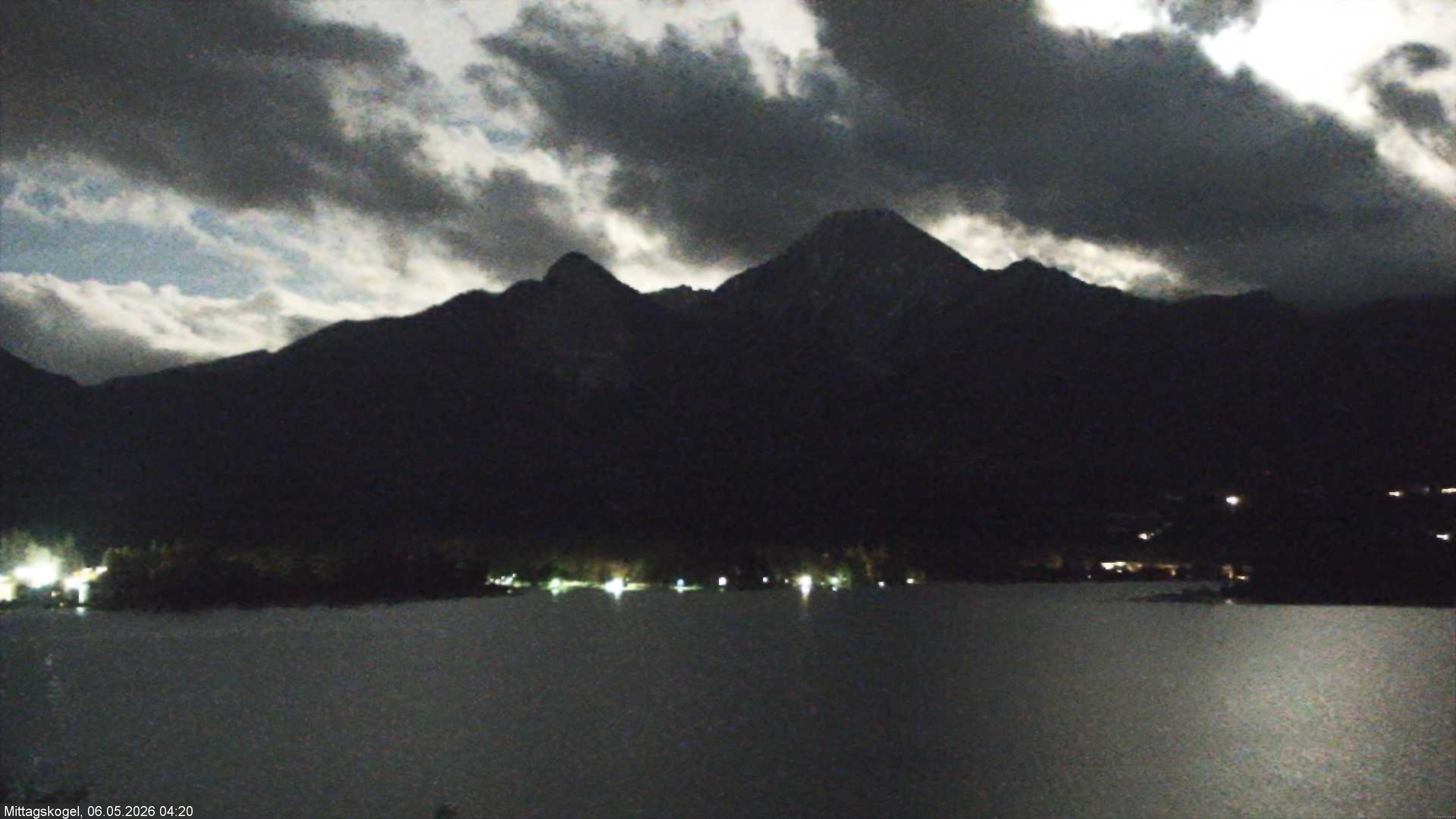 Archiv Foto Webcam Faaker See, Blickrichtung Mittagskogel