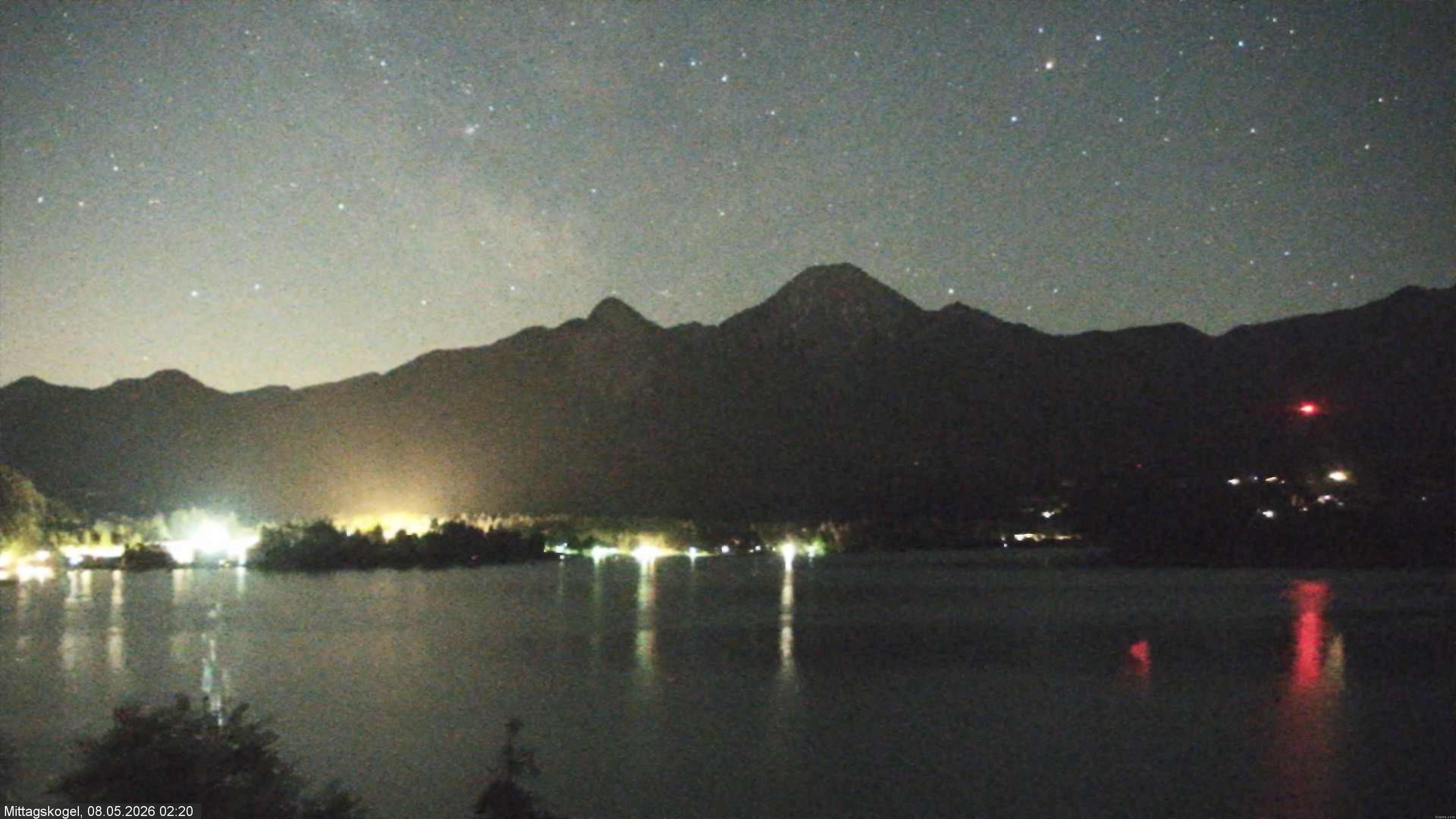Archiv Foto Webcam Faaker See, Blickrichtung Mittagskogel