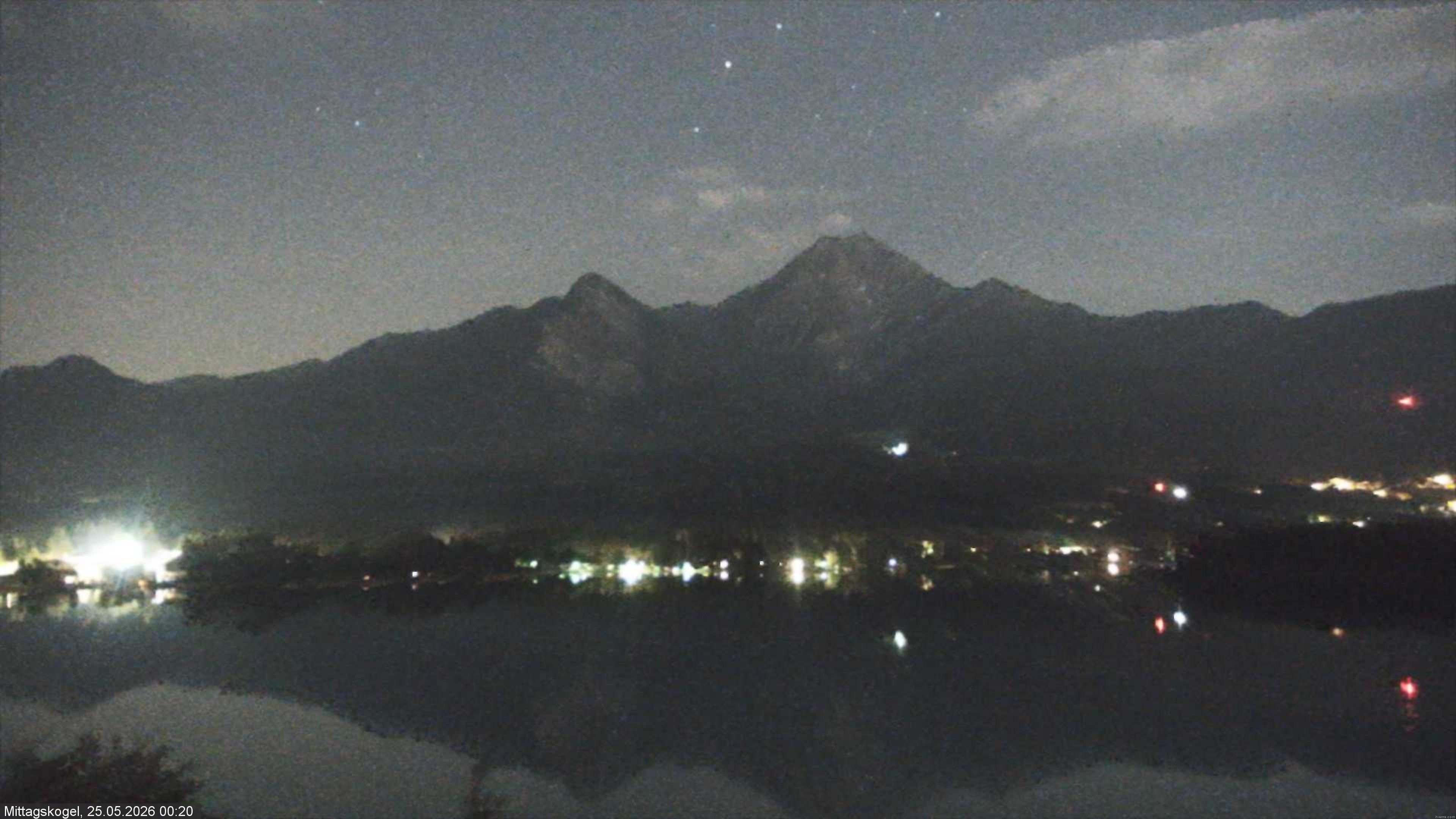 Archiv Foto Webcam Faaker See, Blickrichtung Mittagskogel