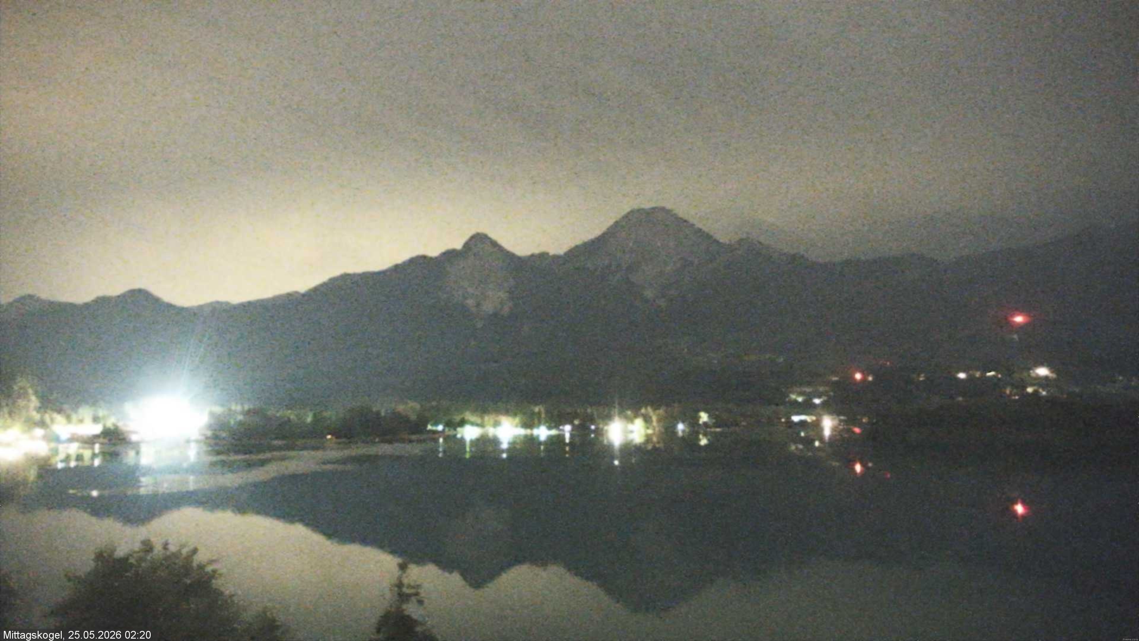 Archiv Foto Webcam Faaker See, Blickrichtung Mittagskogel