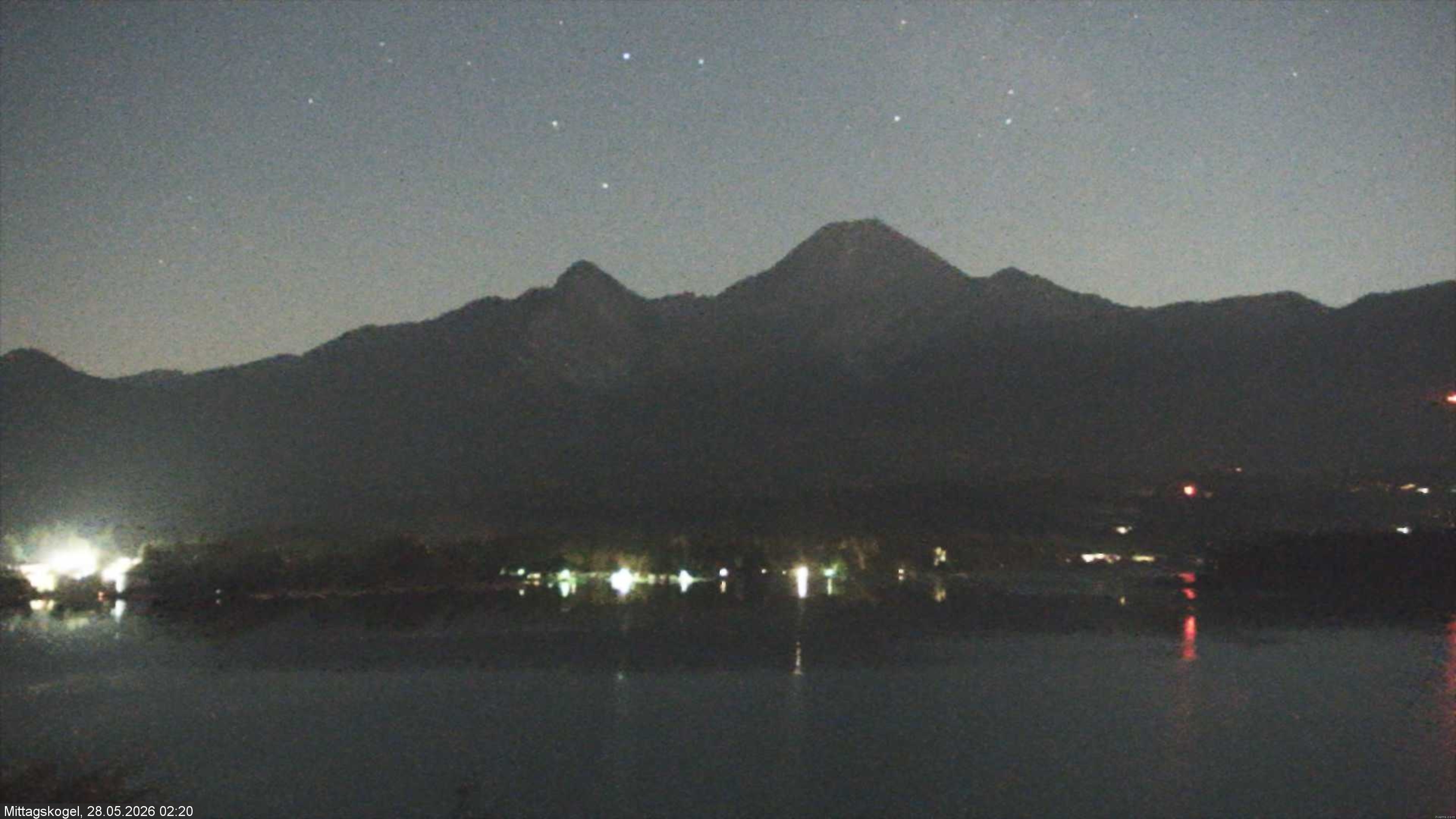 Archiv Foto Webcam Faaker See, Blickrichtung Mittagskogel