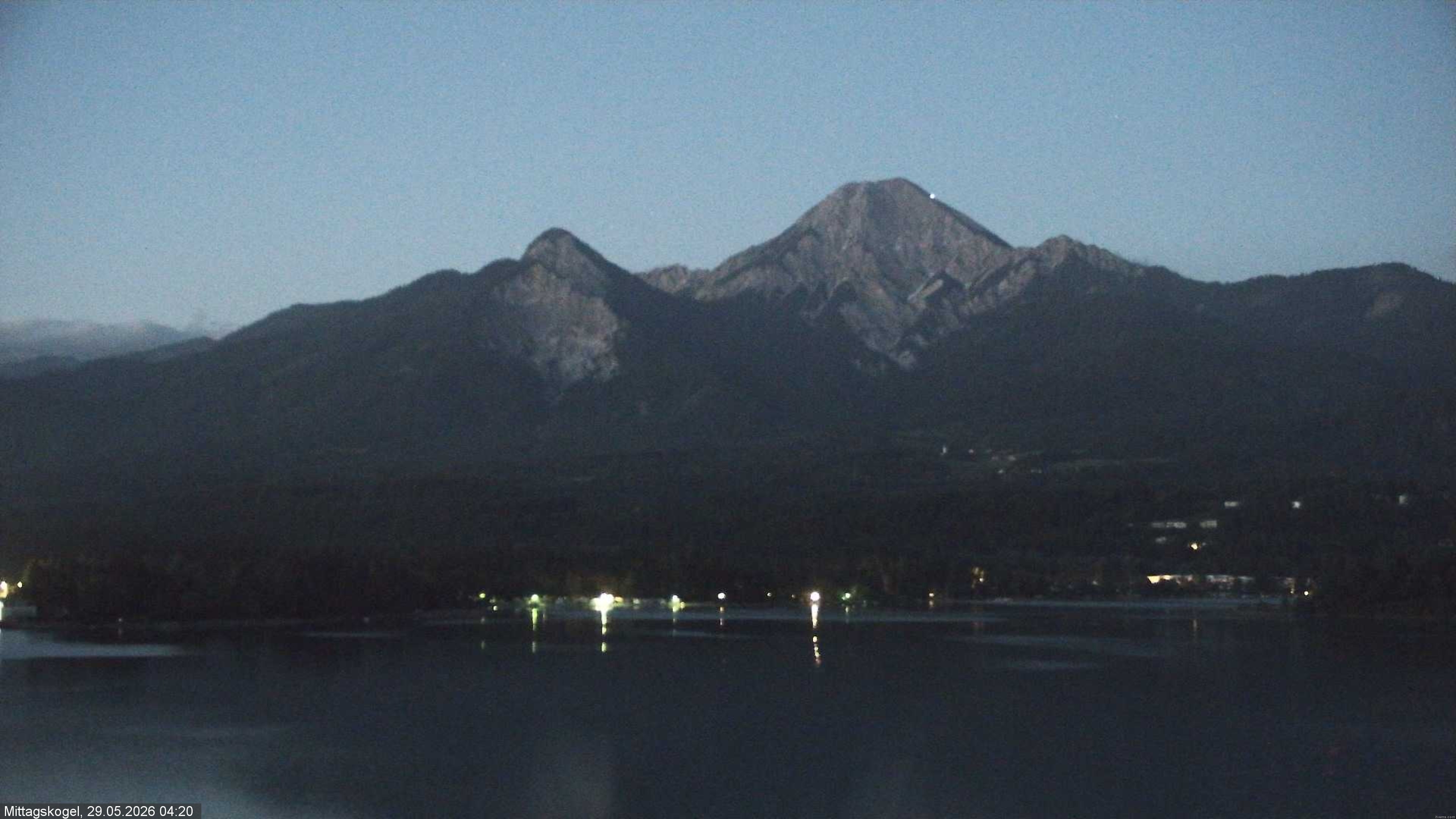 Archived image Webcam Mittagskogel mountain, Faaker See lake