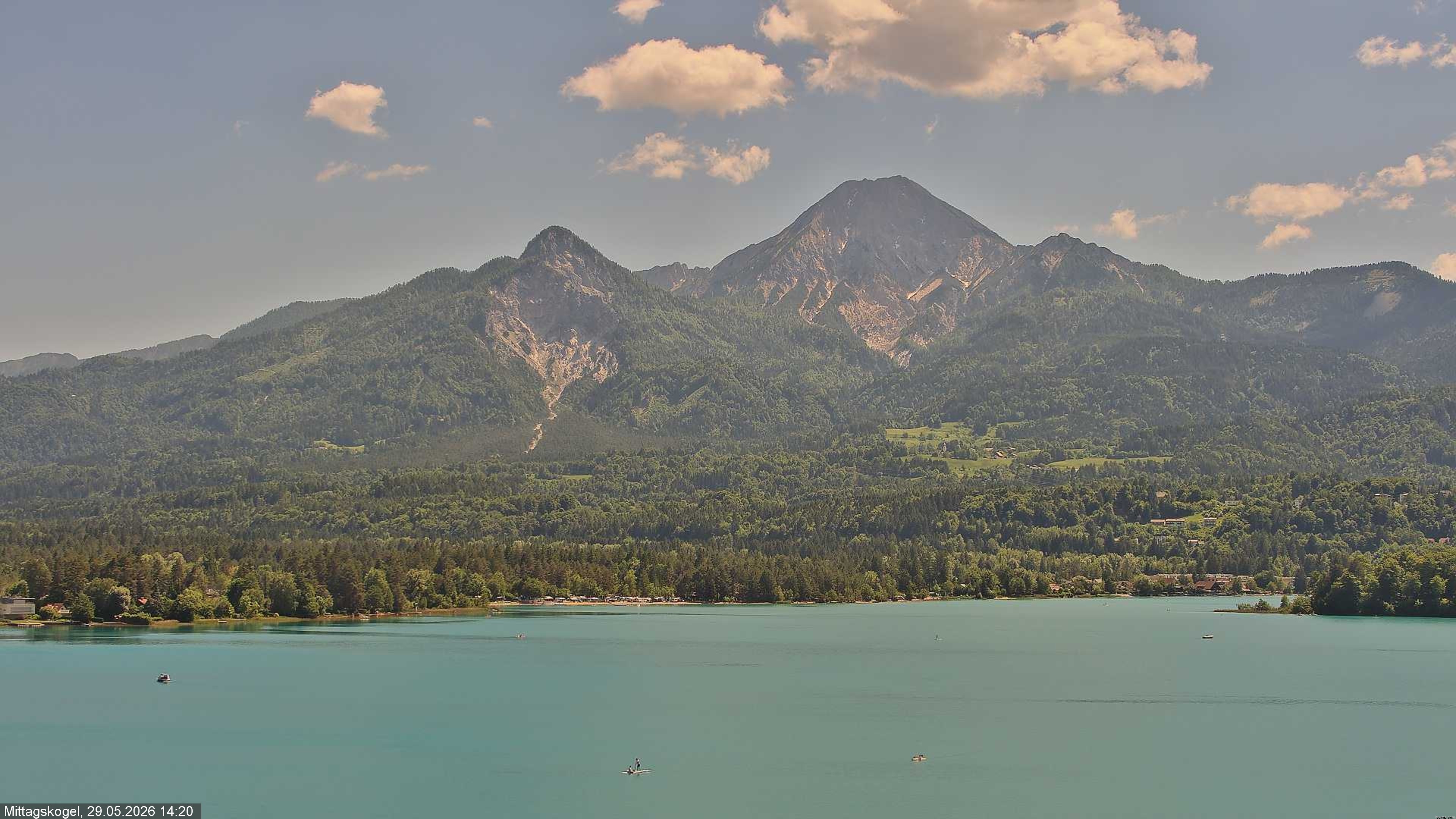 Archived image Webcam Mittagskogel mountain, Faaker See lake
