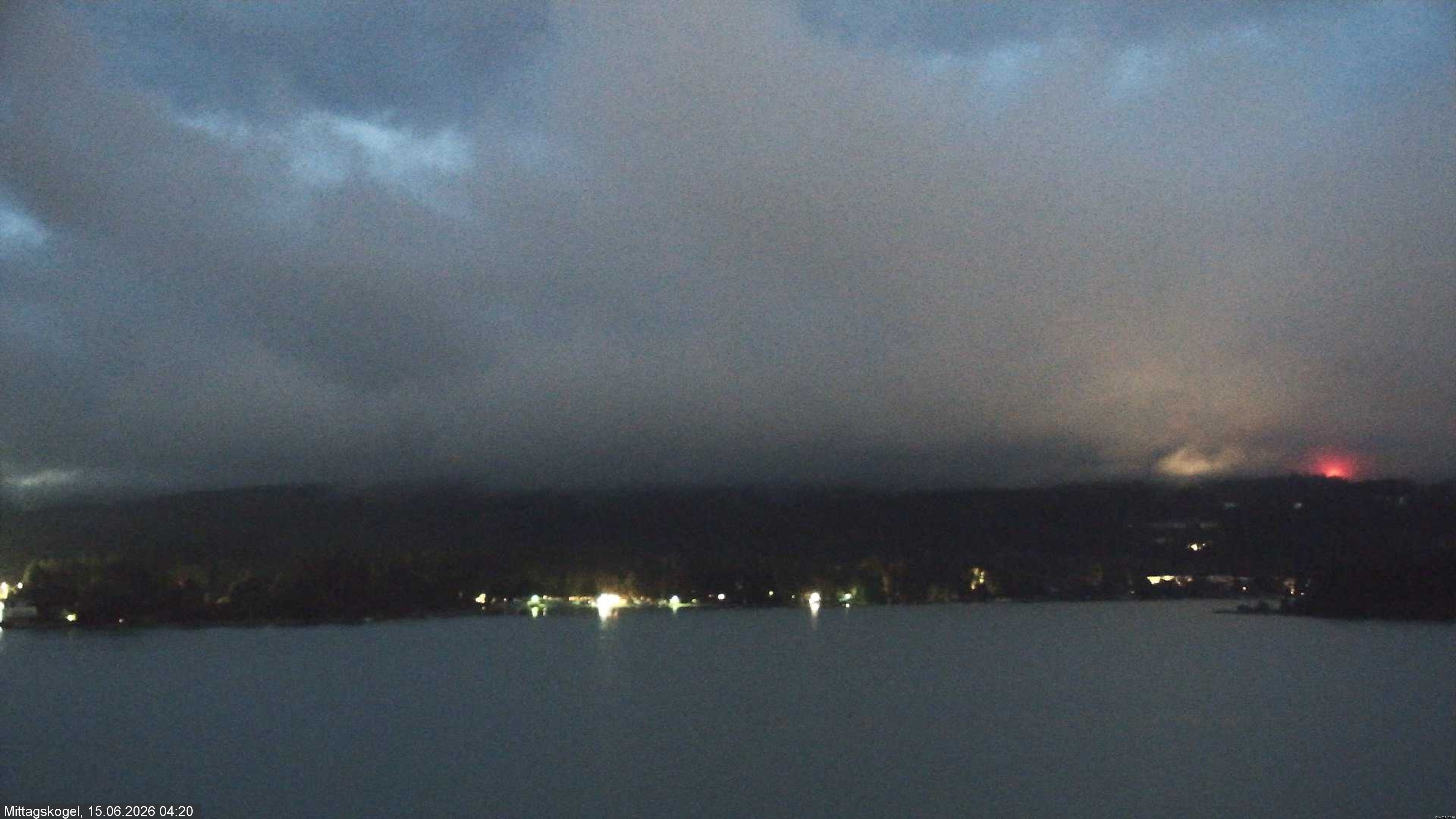 Archiv Foto Webcam Faaker See, Blickrichtung Mittagskogel