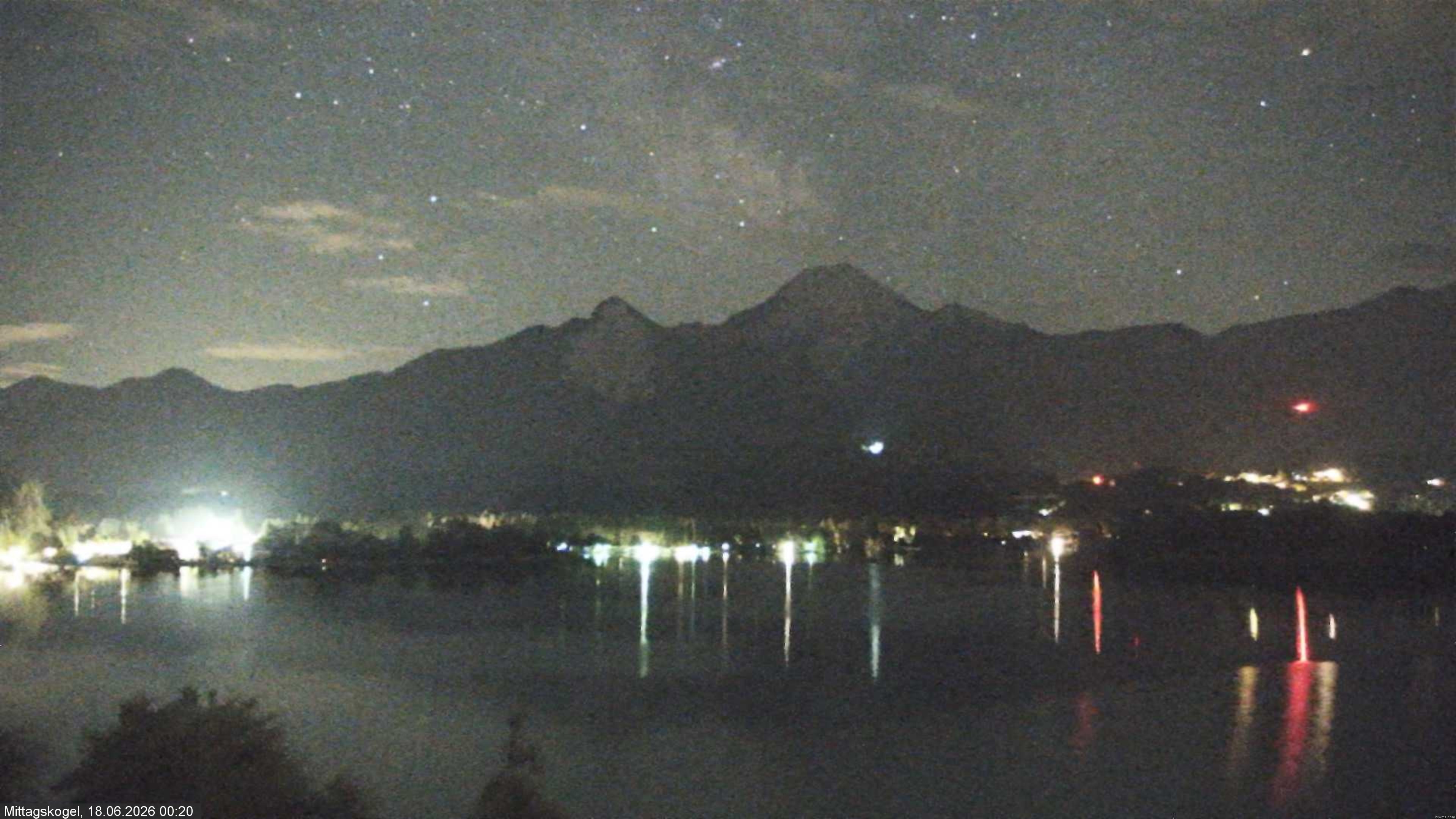 Archiv Foto Webcam Faaker See, Blickrichtung Mittagskogel