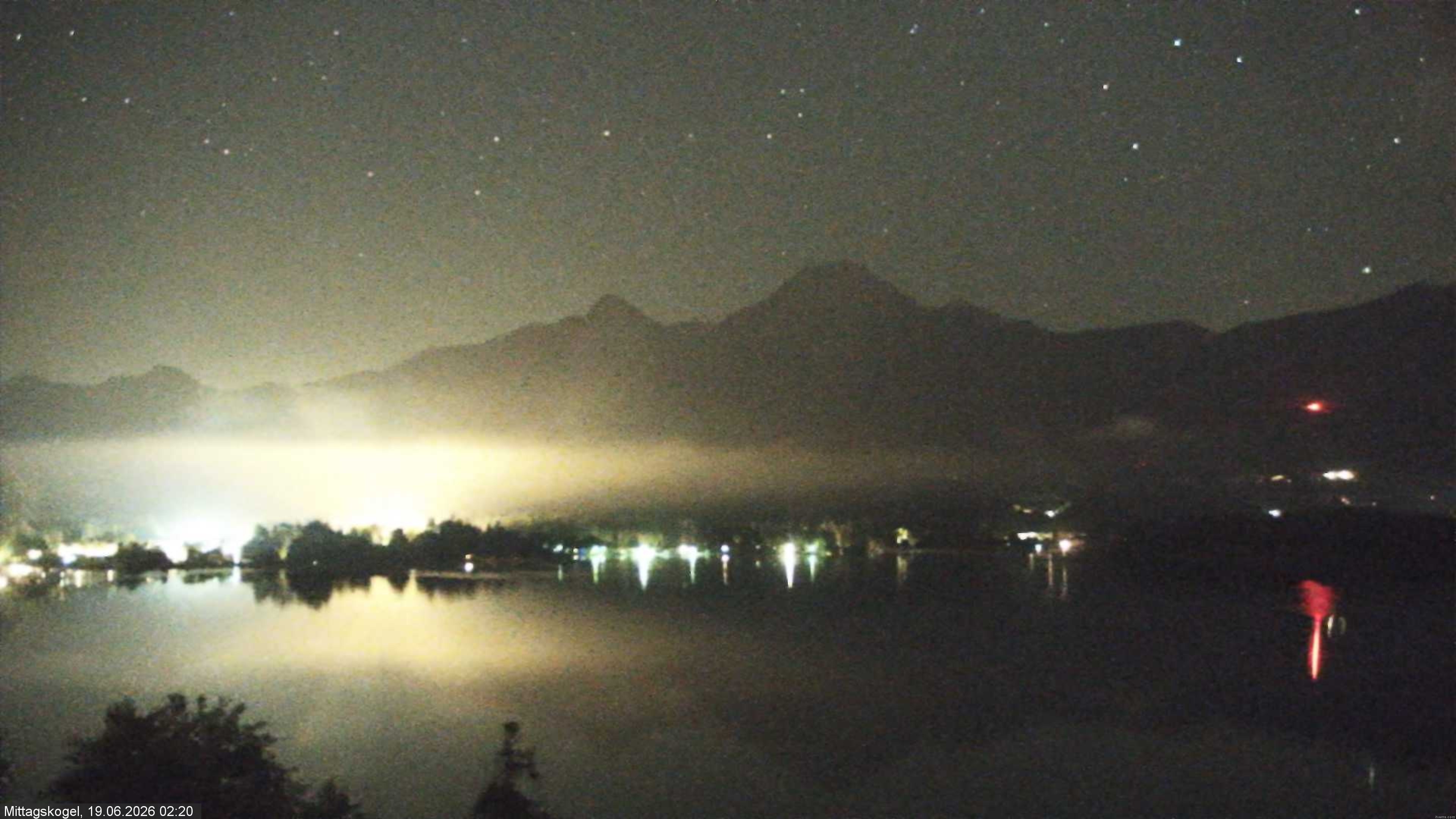 Archiv Foto Webcam Faaker See, Blickrichtung Mittagskogel