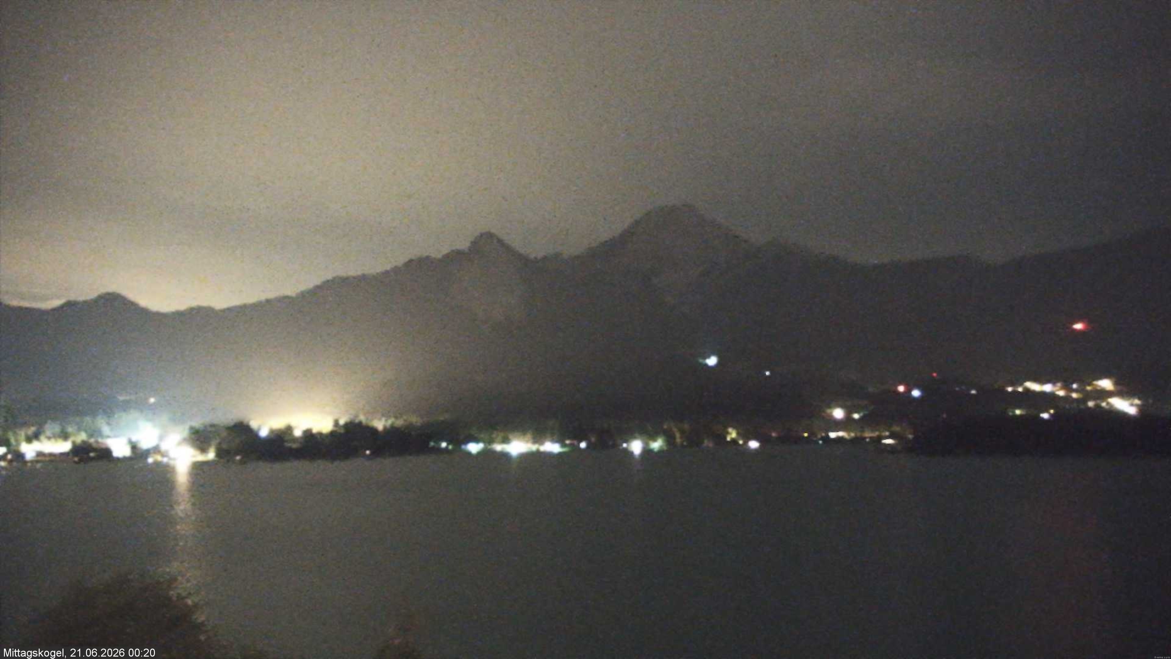 Archiv Foto Webcam Faaker See, Blickrichtung Mittagskogel