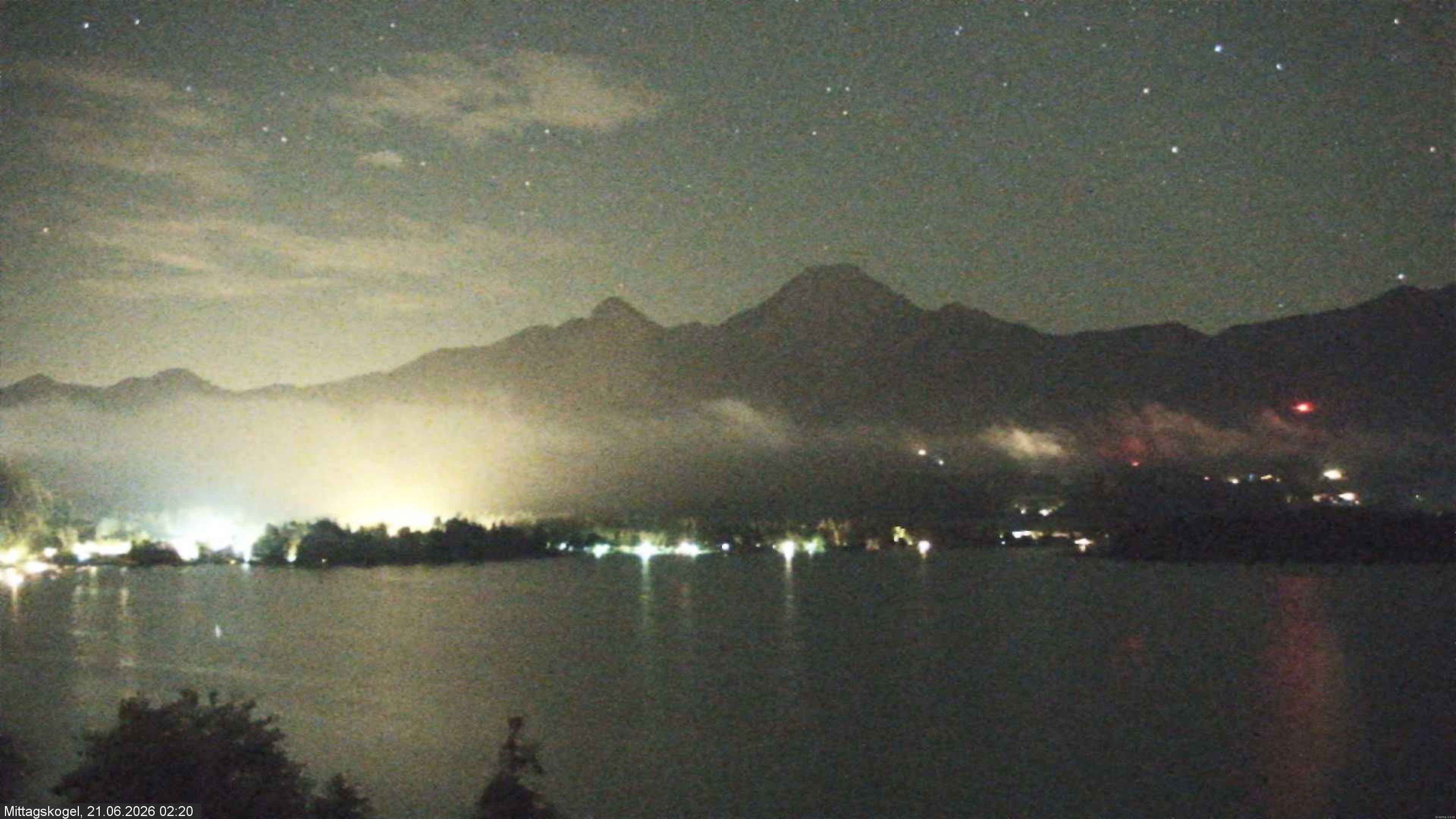Archiv Foto Webcam Faaker See, Blickrichtung Mittagskogel