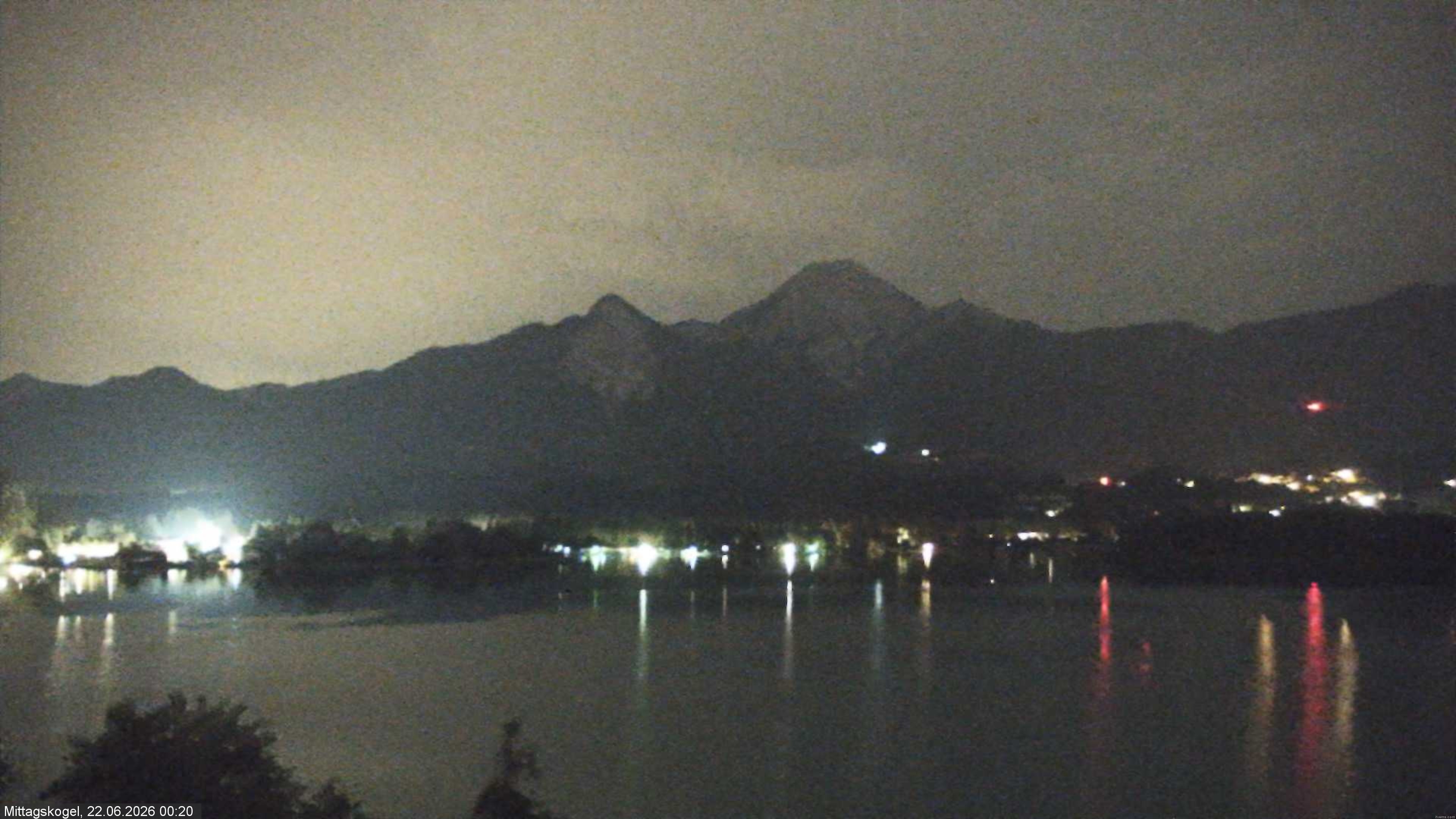 Archiv Foto Webcam Faaker See, Blickrichtung Mittagskogel