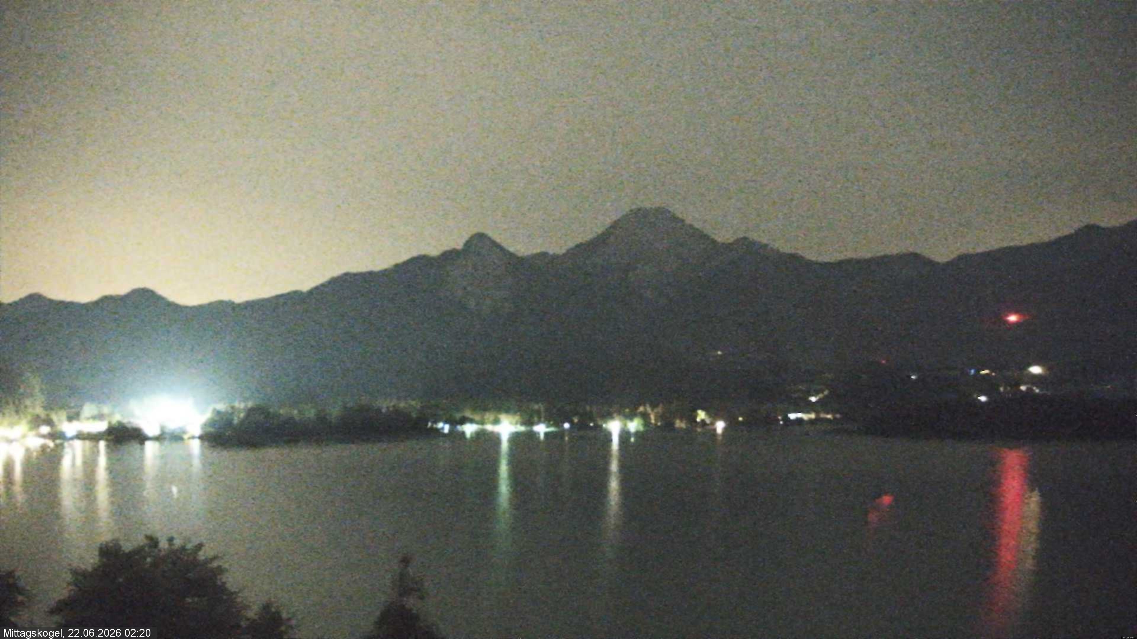 Archiv Foto Webcam Faaker See, Blickrichtung Mittagskogel