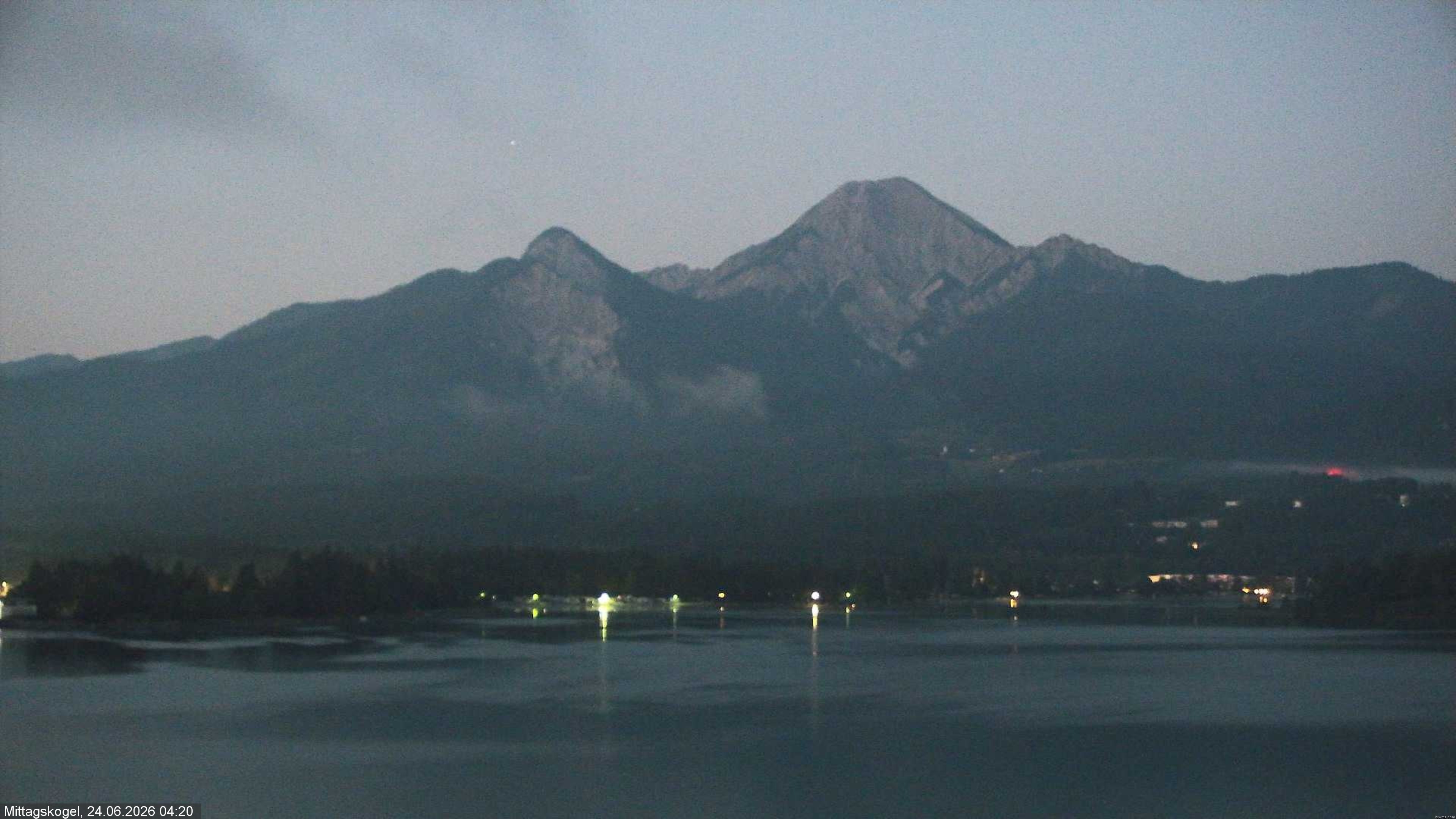 Archived image Webcam Mittagskogel mountain, Faaker See lake