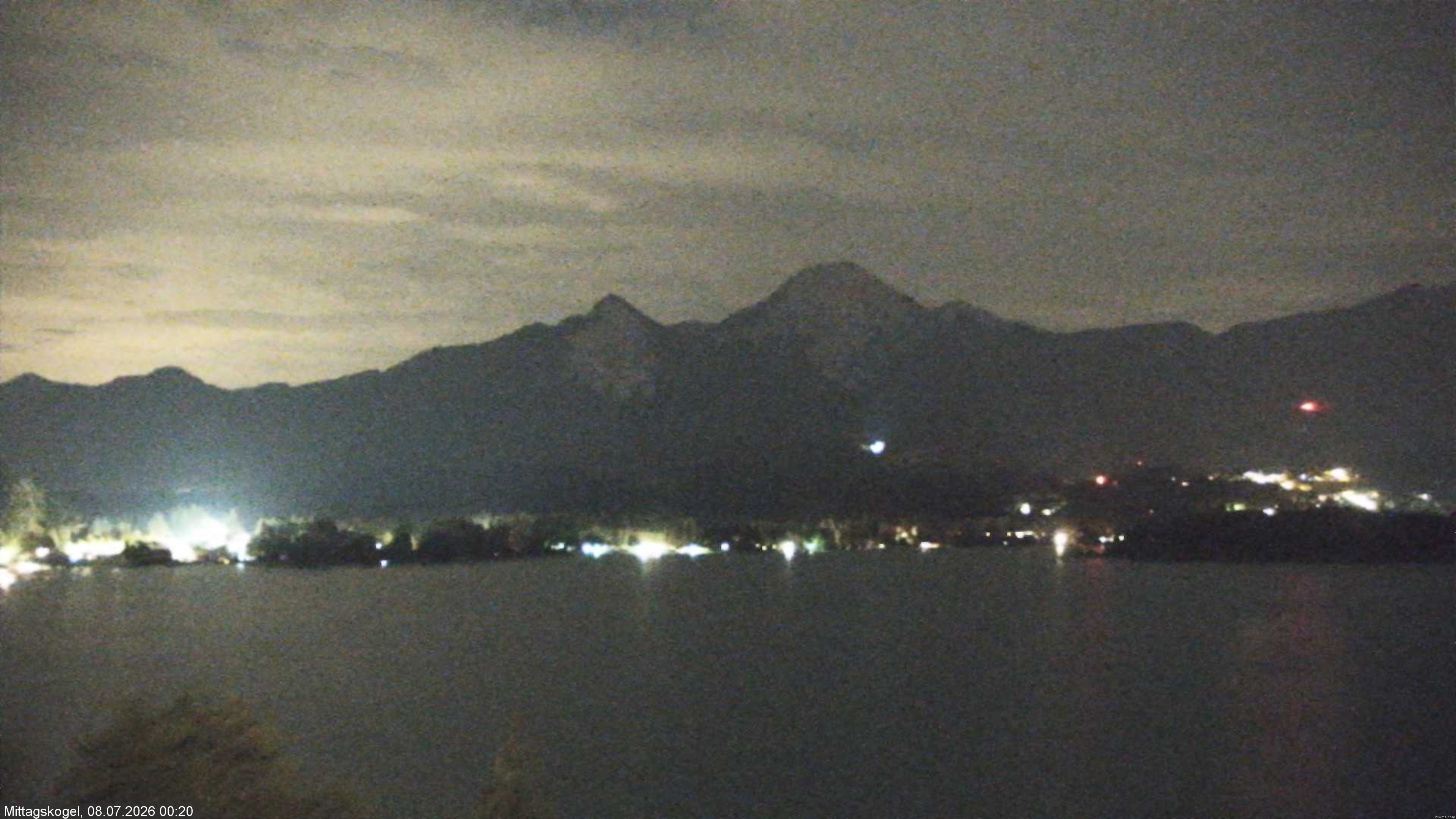 Archiv Foto Webcam Faaker See, Blickrichtung Mittagskogel