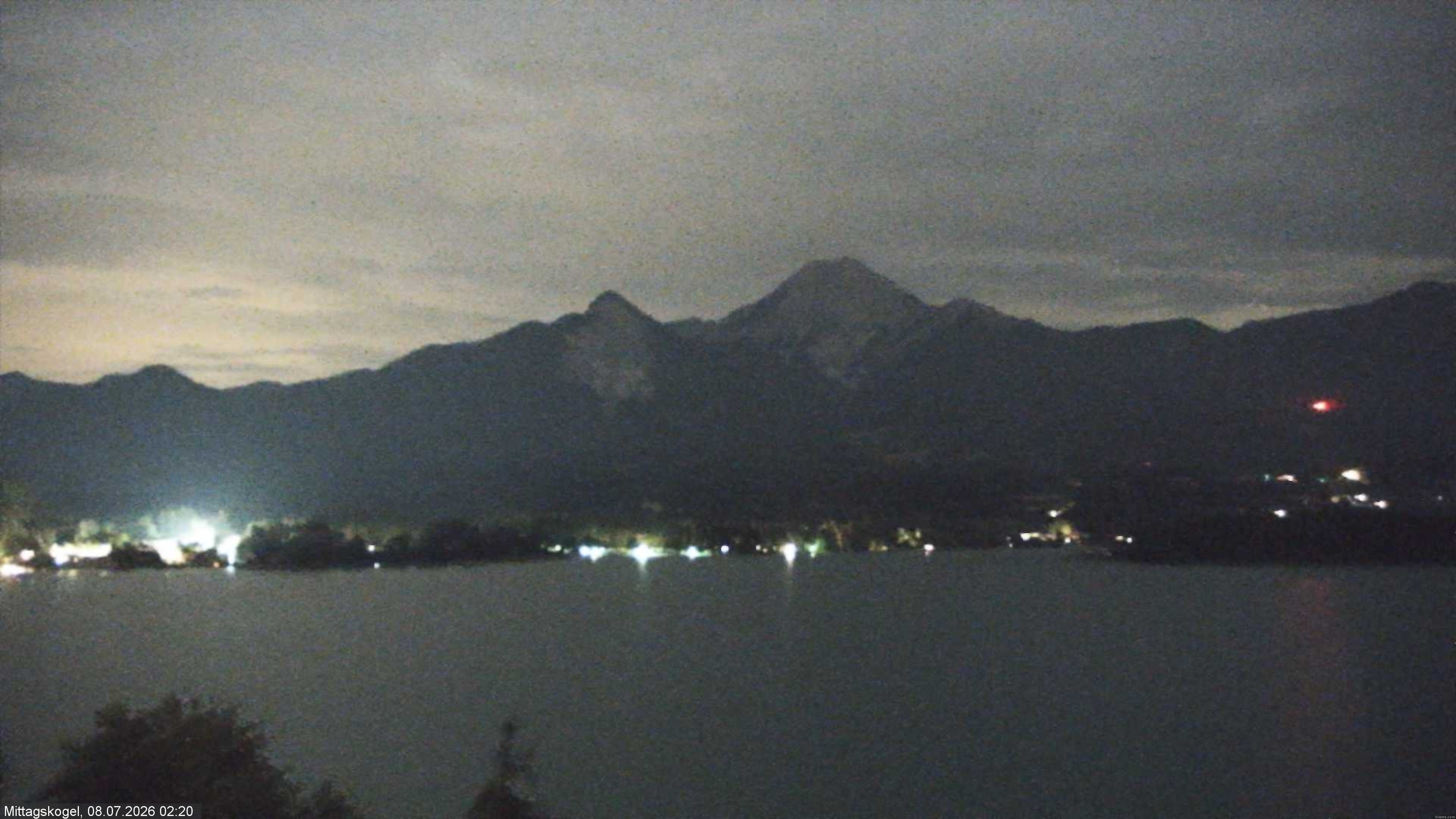 Archiv Foto Webcam Faaker See, Blickrichtung Mittagskogel