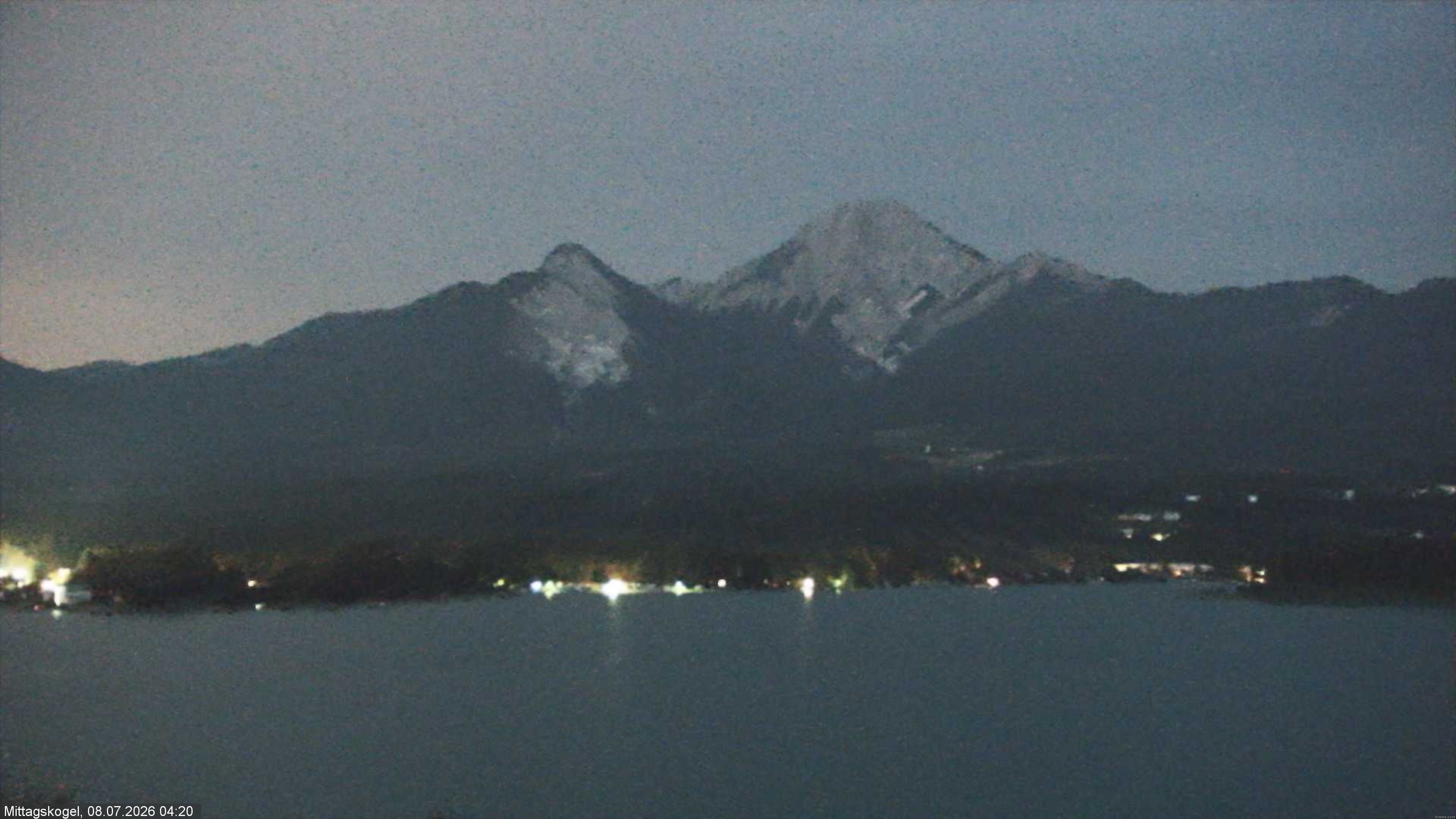 Archiv Foto Webcam Faaker See, Blickrichtung Mittagskogel