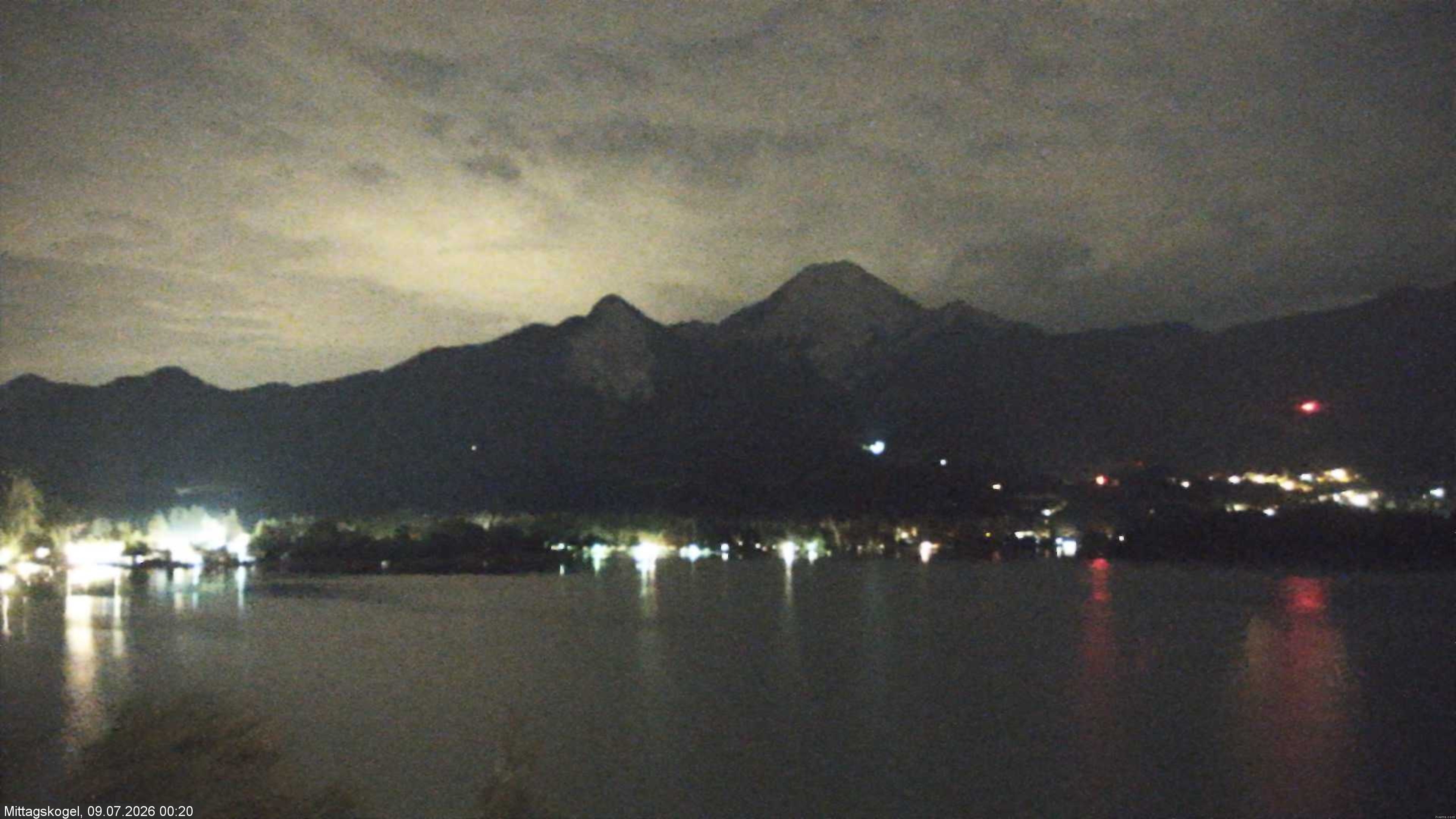 Archiv Foto Webcam Faaker See, Blickrichtung Mittagskogel