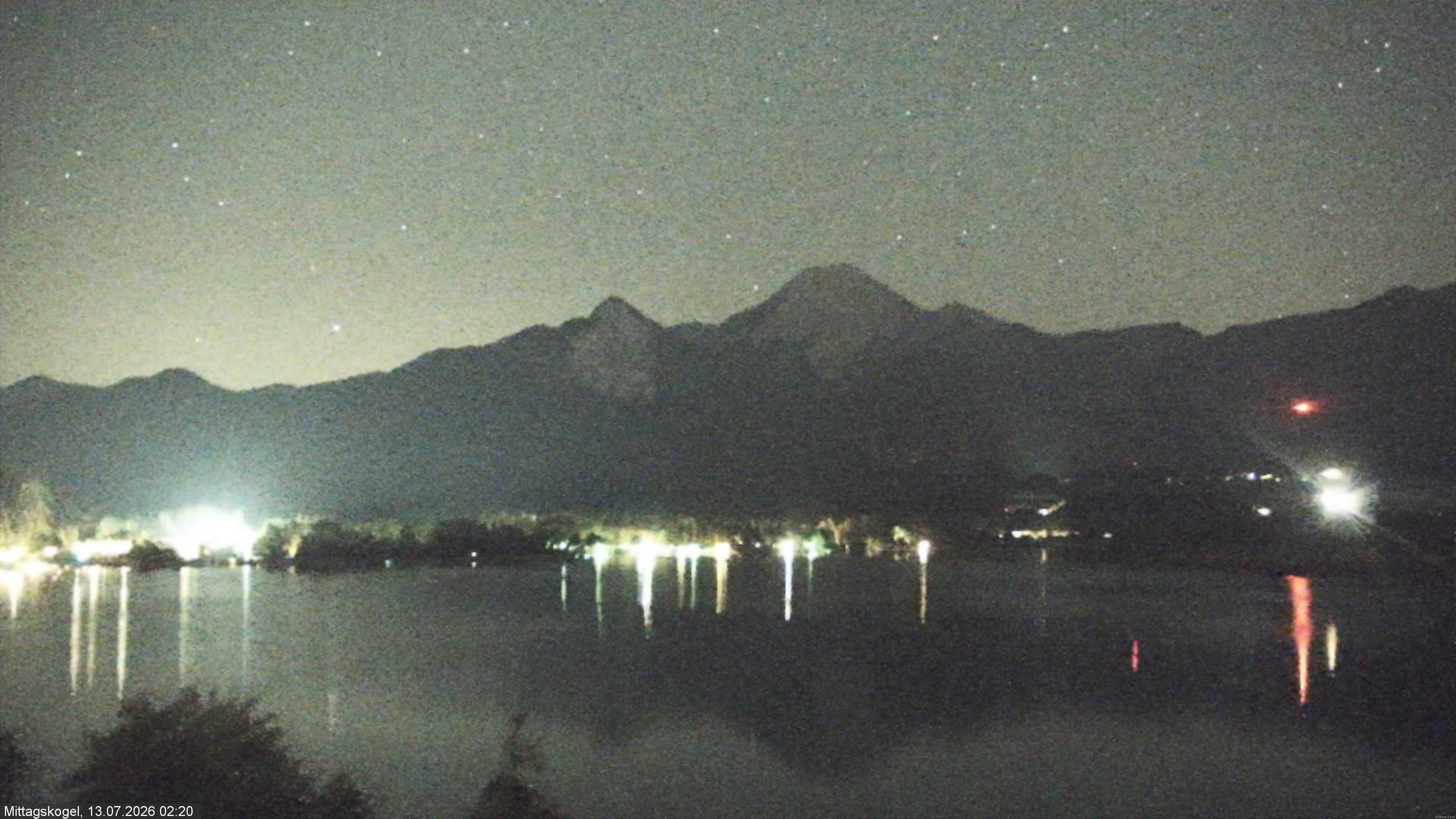 Archived image Webcam Mittagskogel mountain, Faaker See lake
