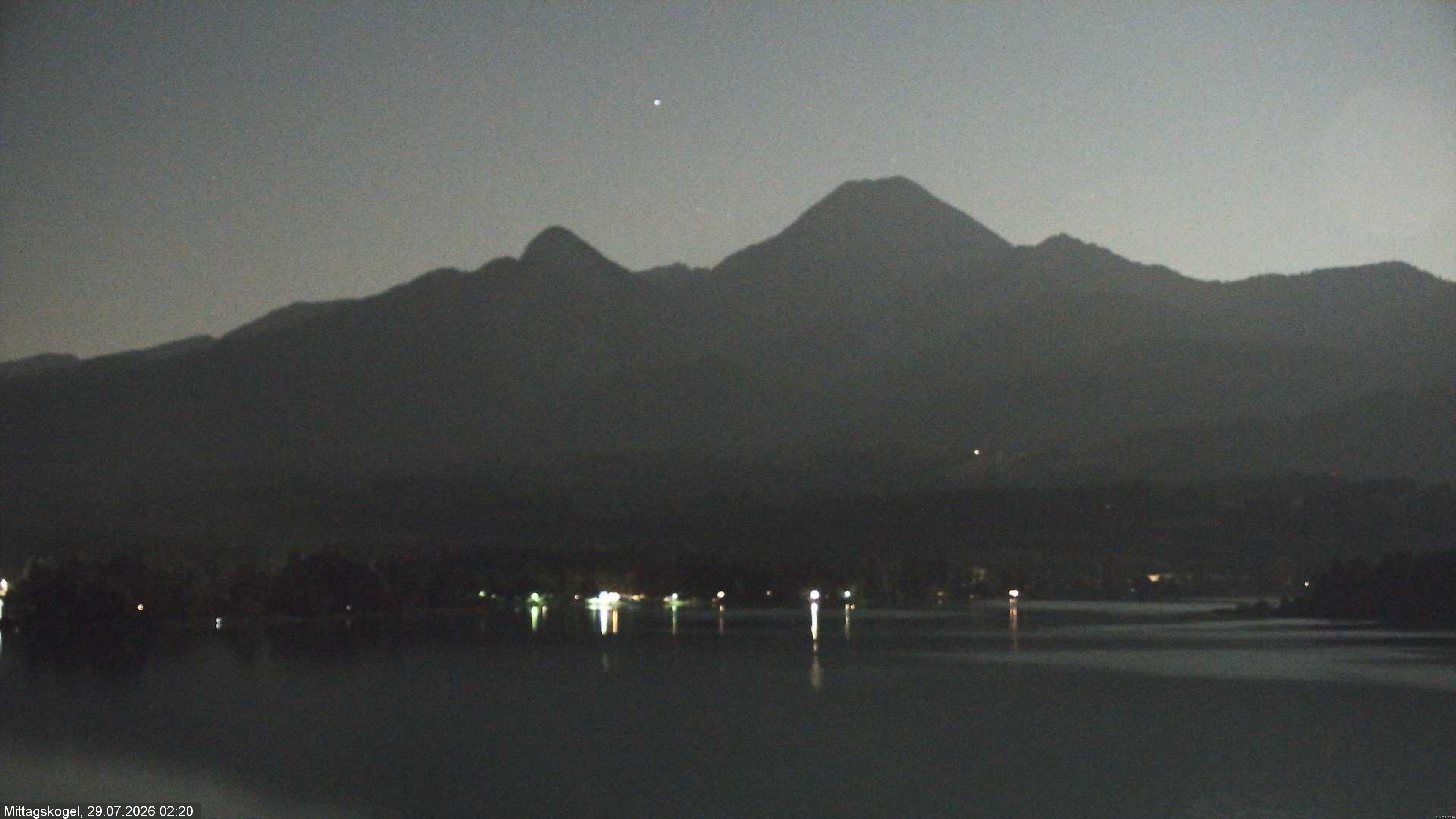 Archiv Foto Webcam Faaker See, Blickrichtung Mittagskogel