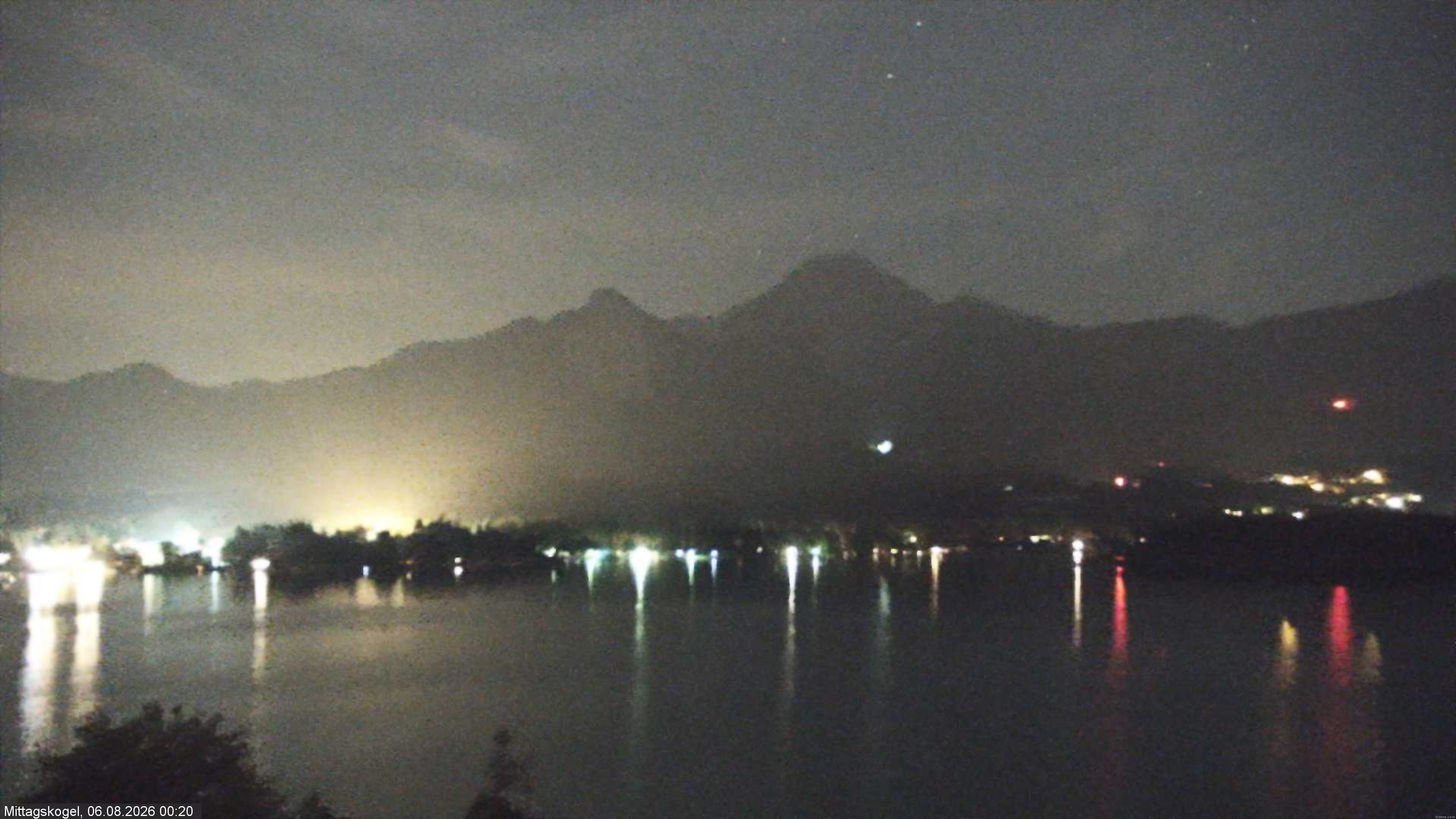 Archiv Foto Webcam Faaker See, Blickrichtung Mittagskogel