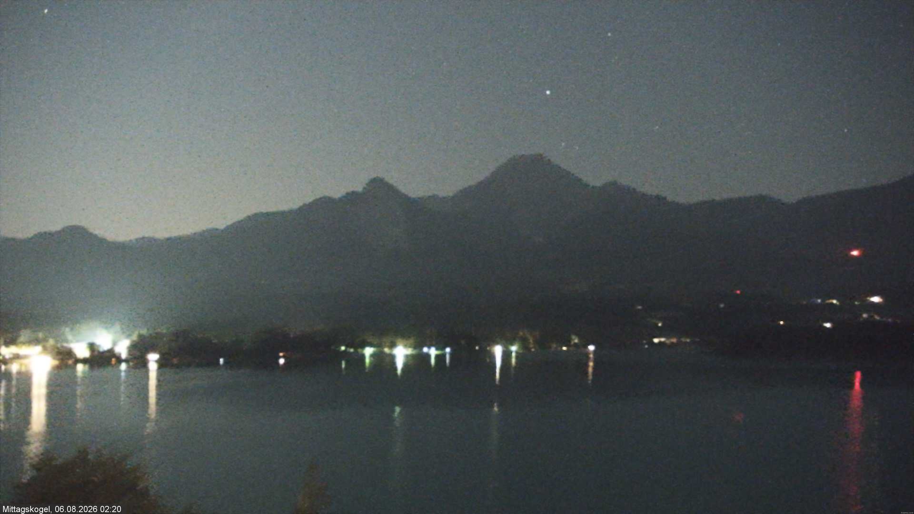 Archiv Foto Webcam Faaker See, Blickrichtung Mittagskogel