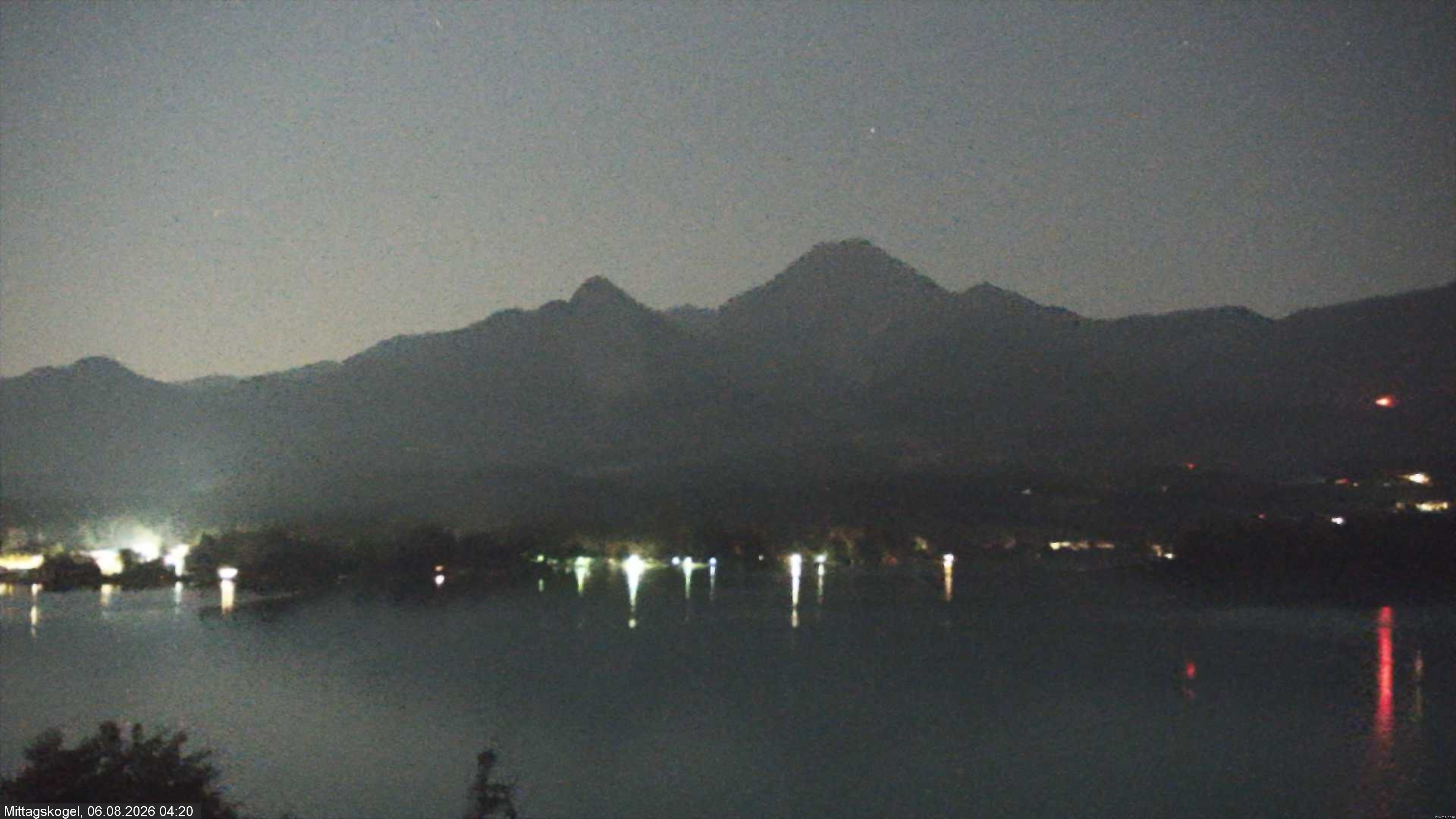 Archiv Foto Webcam Faaker See, Blickrichtung Mittagskogel