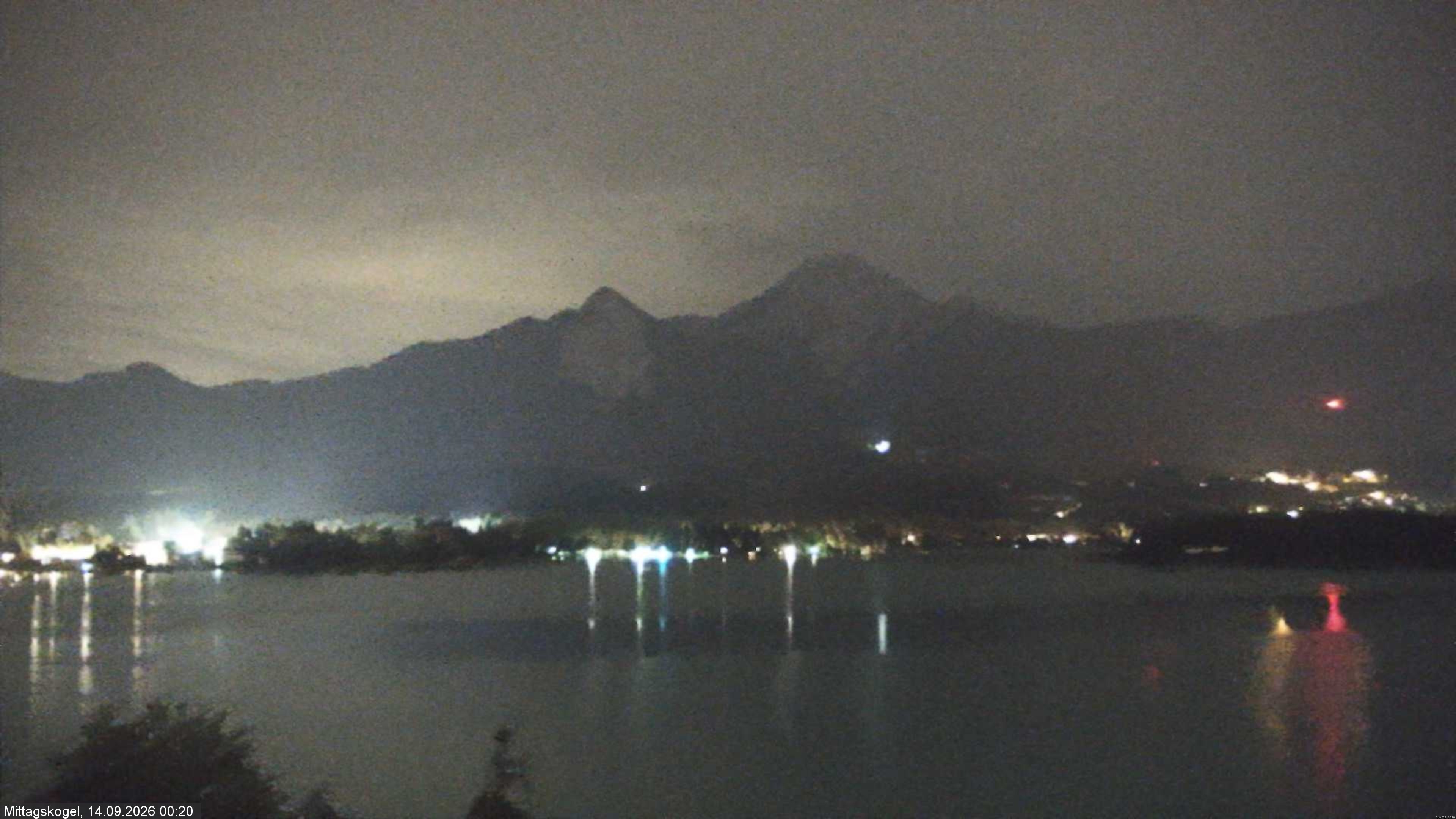 Archiv Foto Webcam Faaker See, Blickrichtung Mittagskogel