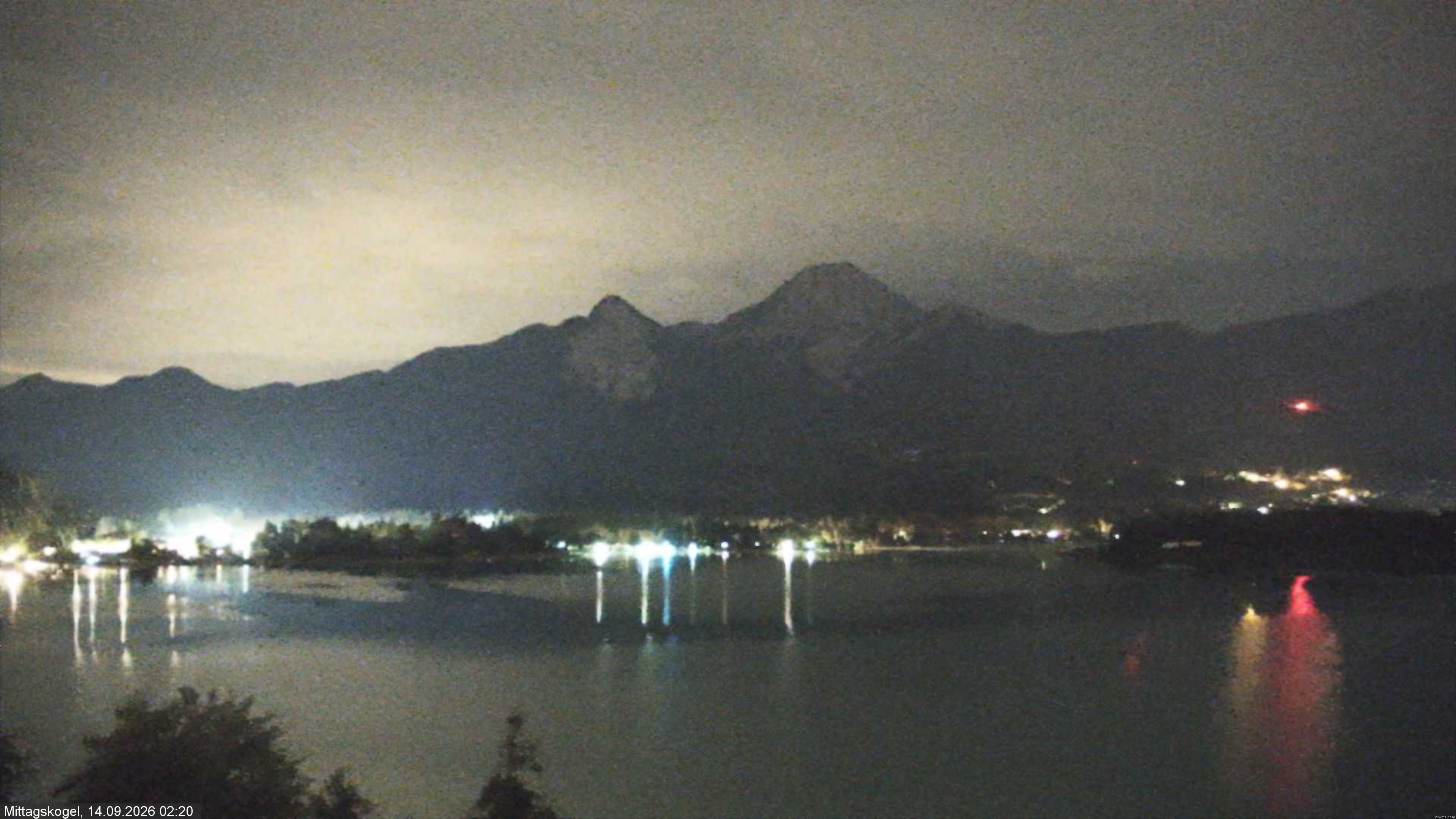 Archiv Foto Webcam Faaker See, Blickrichtung Mittagskogel