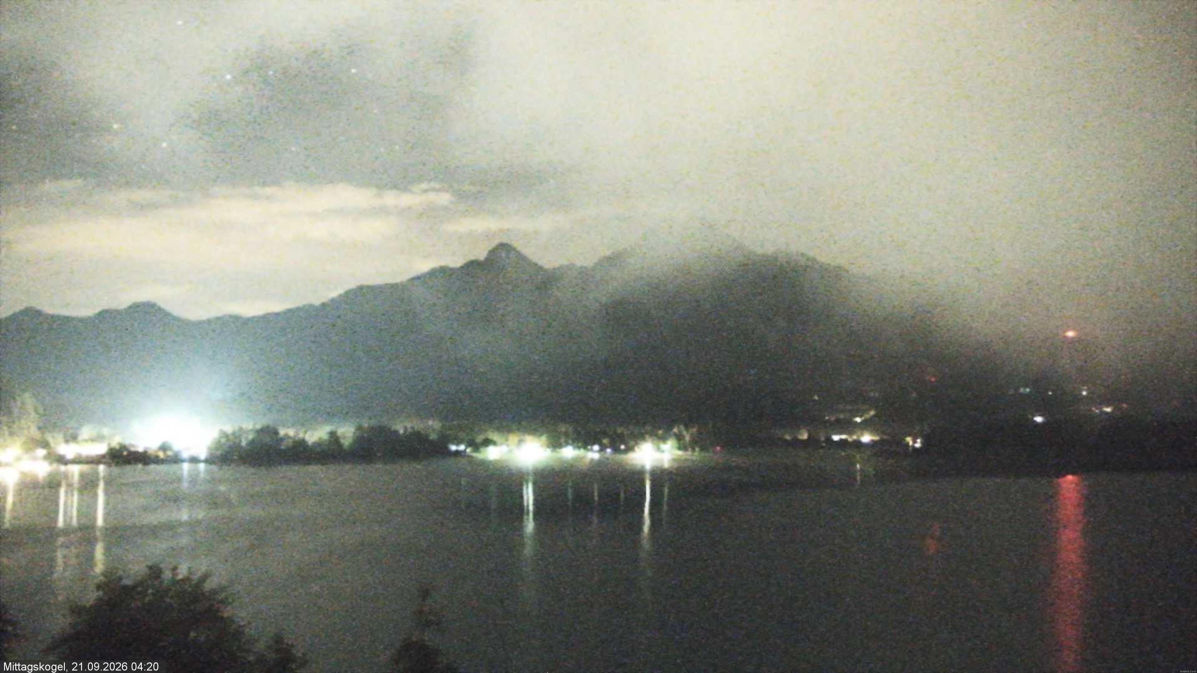 Archiv Foto Webcam Faaker See, Blickrichtung Mittagskogel