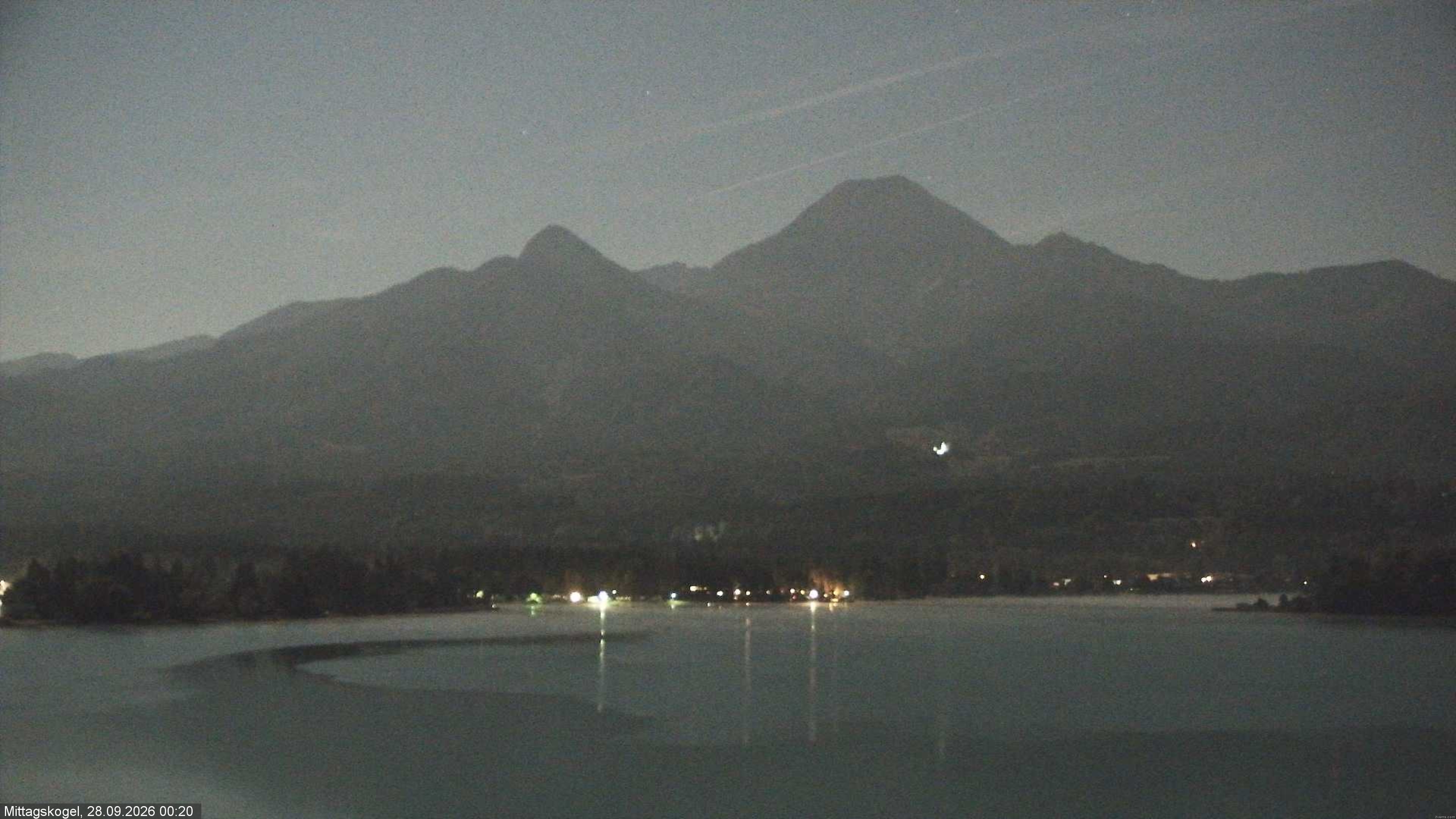 Archiv Foto Webcam Faaker See, Blickrichtung Mittagskogel