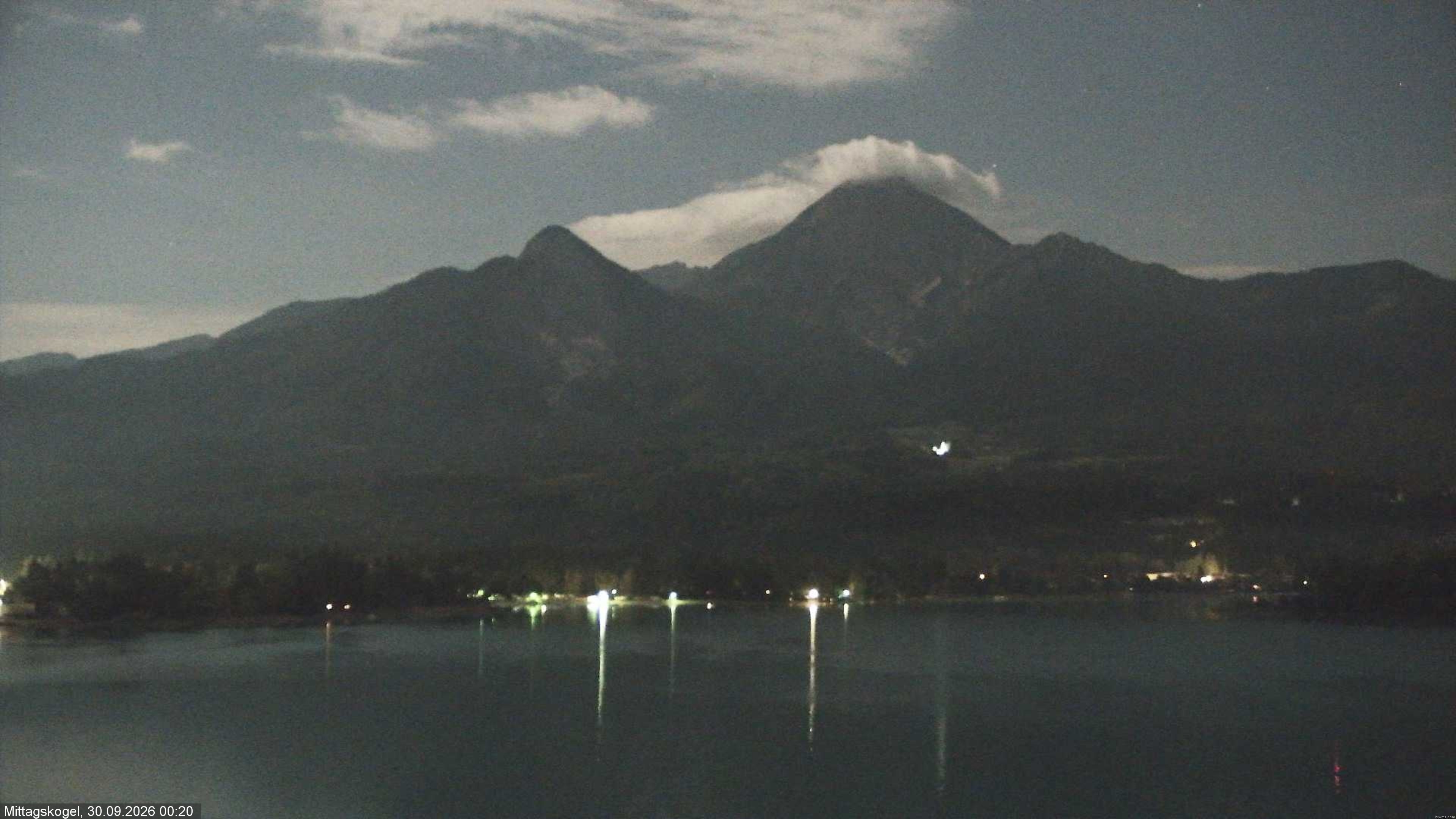 Archiv Foto Webcam Faaker See, Blickrichtung Mittagskogel