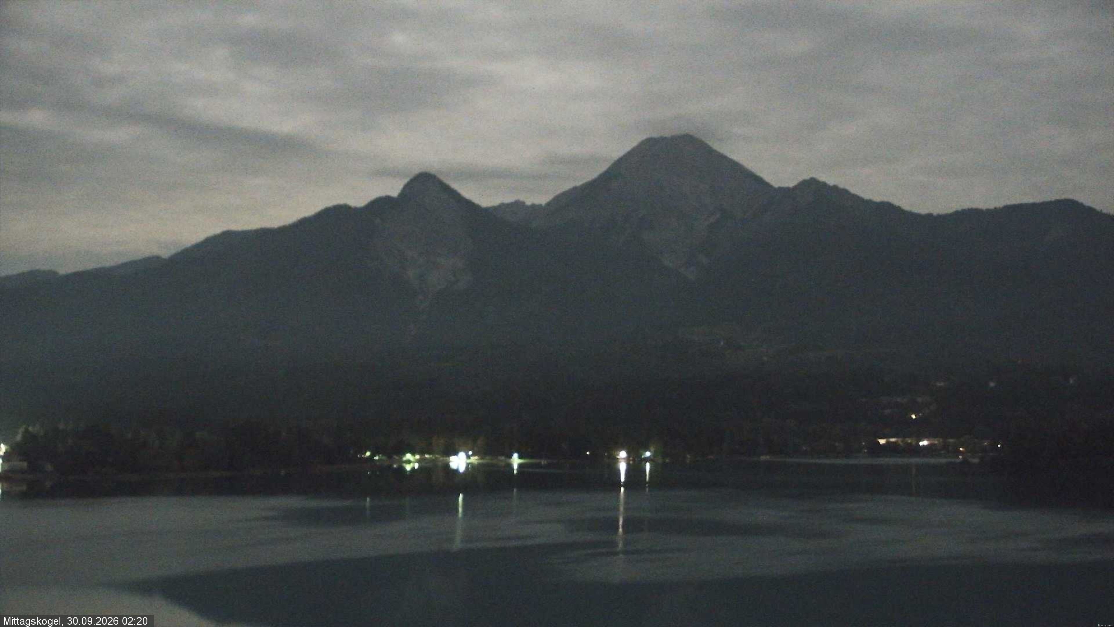 Archiv Foto Webcam Faaker See, Blickrichtung Mittagskogel