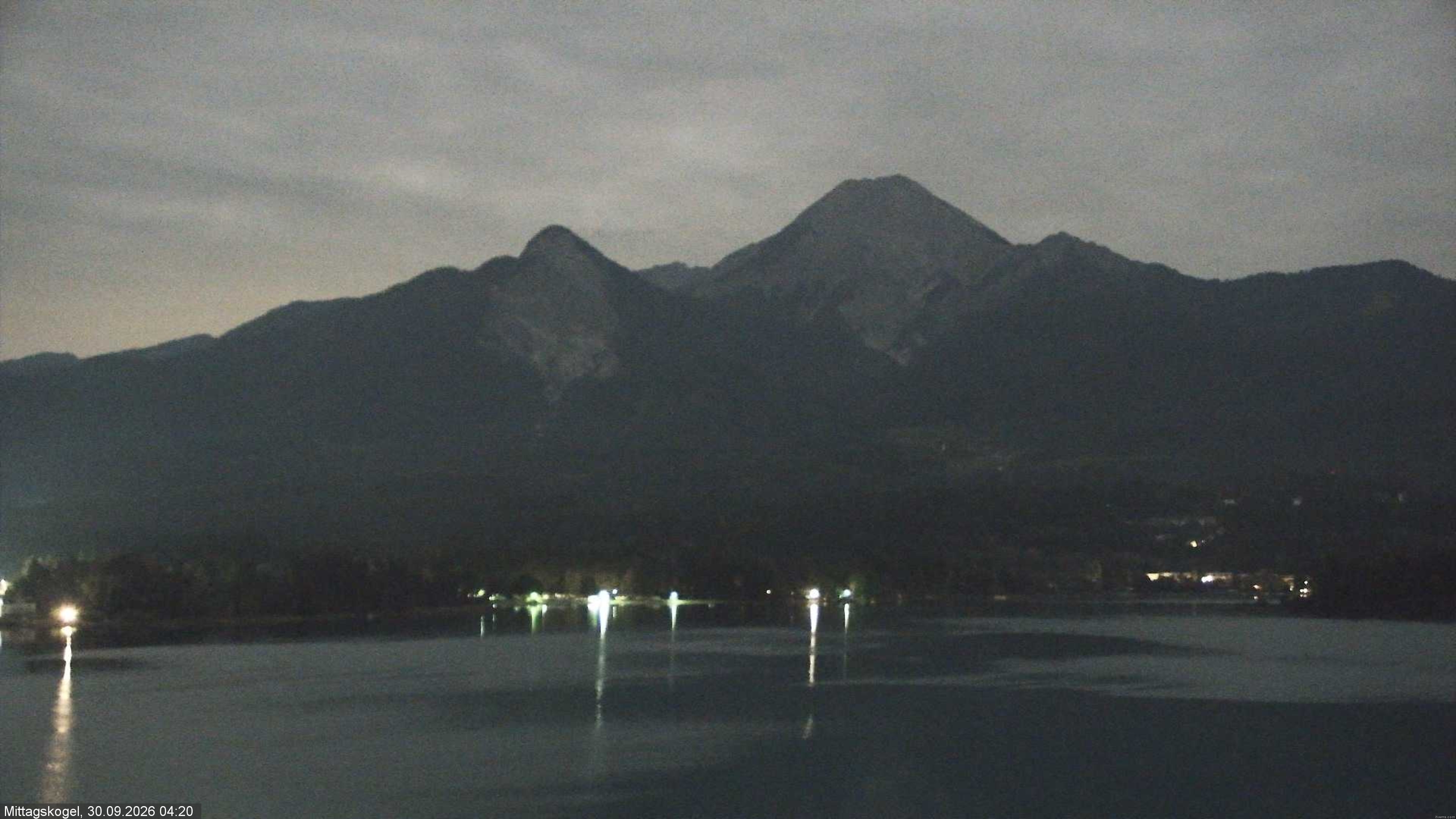 Archiv Foto Webcam Faaker See, Blickrichtung Mittagskogel