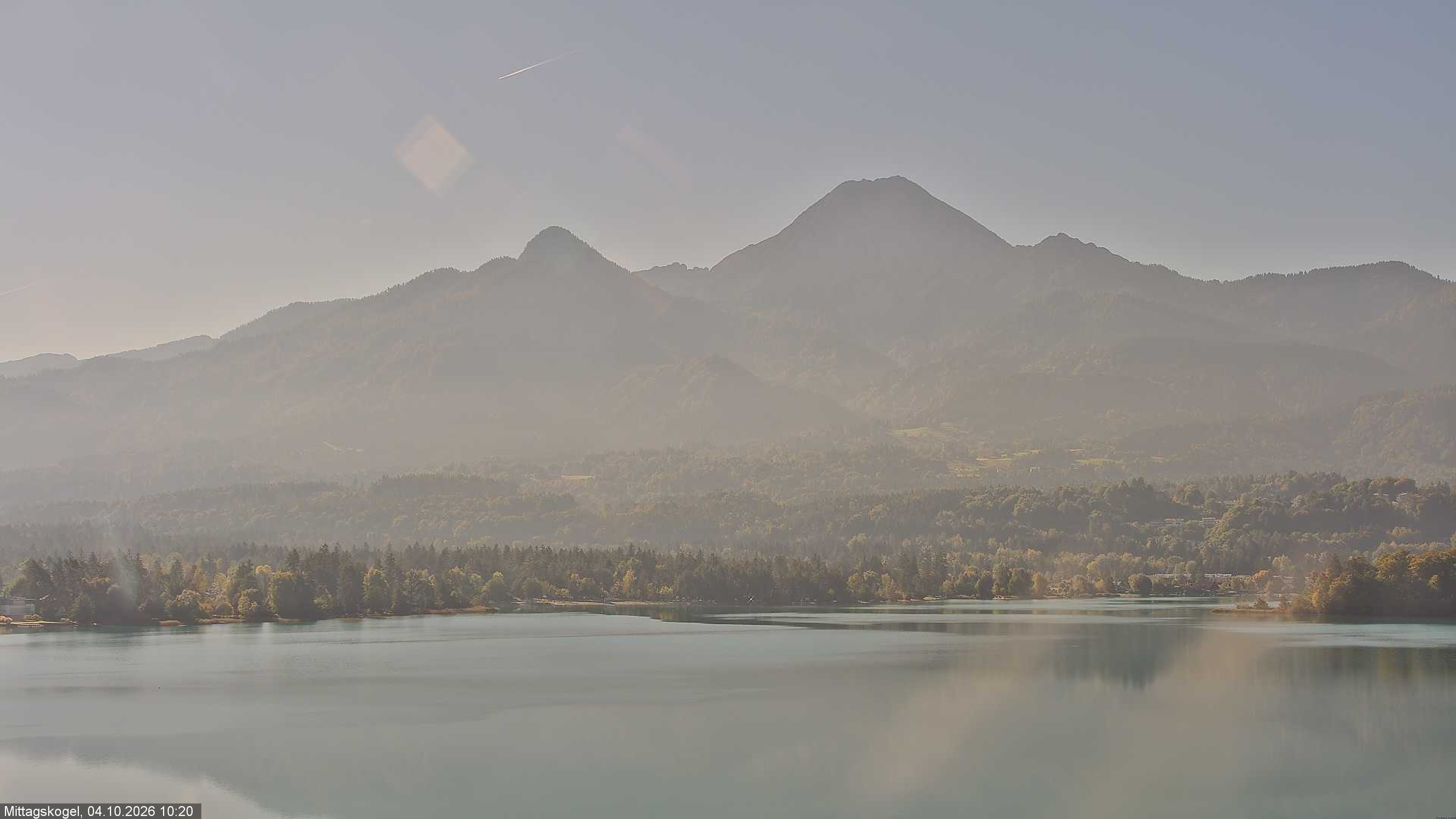 Archived image Webcam Mittagskogel mountain, Faaker See lake