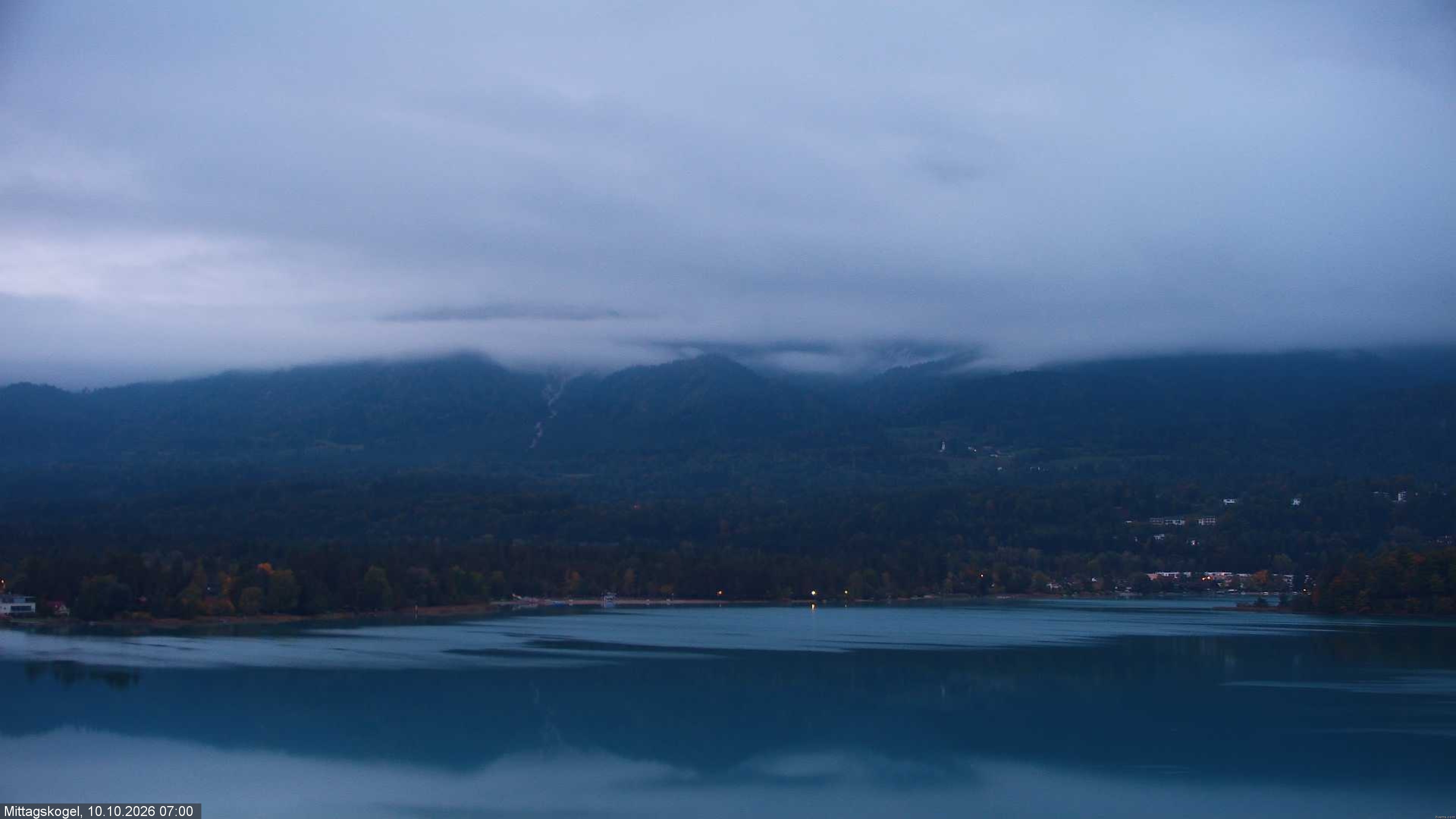 Archived image Webcam Mittagskogel mountain, Faaker See lake