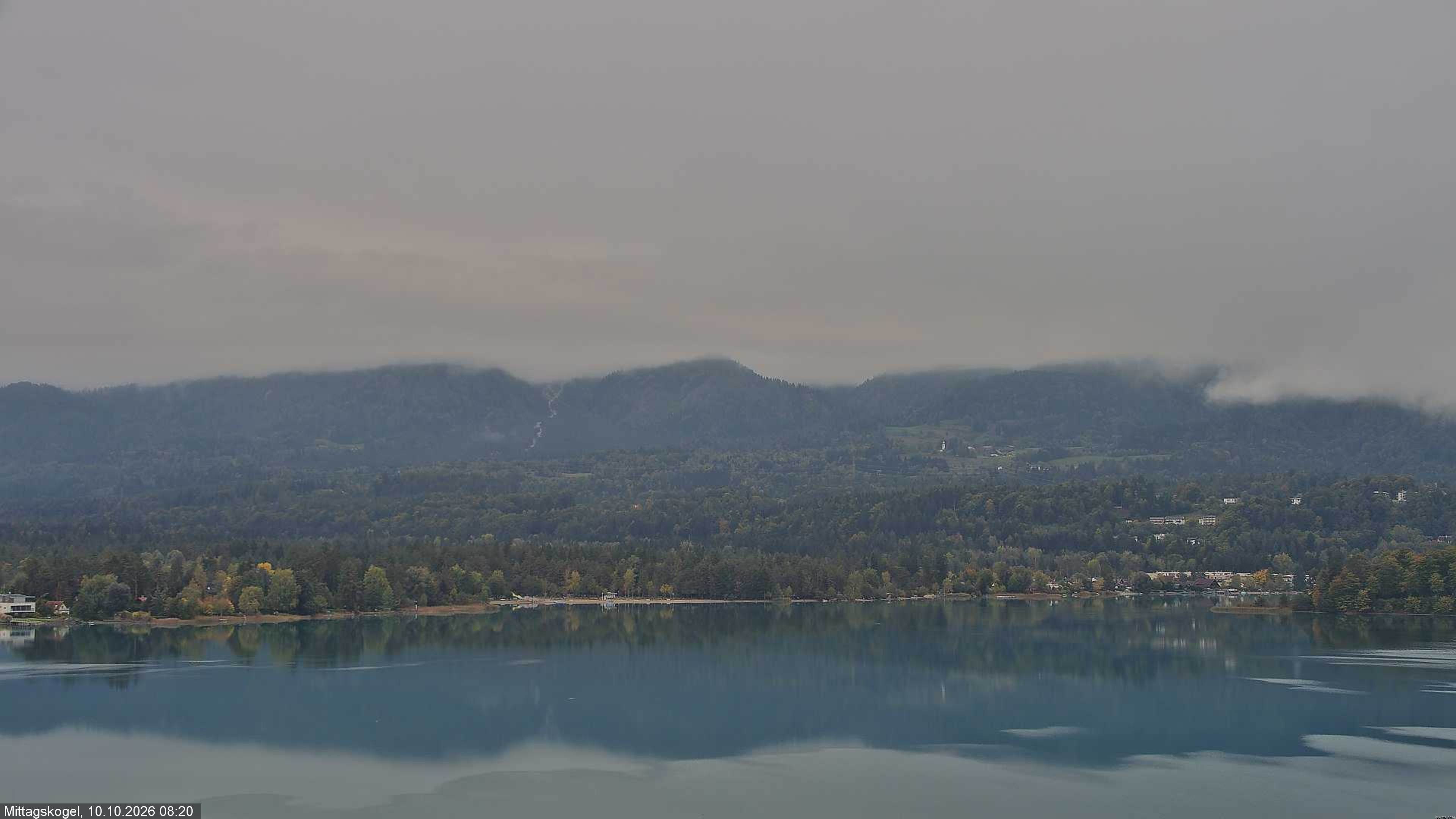 Archived image Webcam Mittagskogel mountain, Faaker See lake
