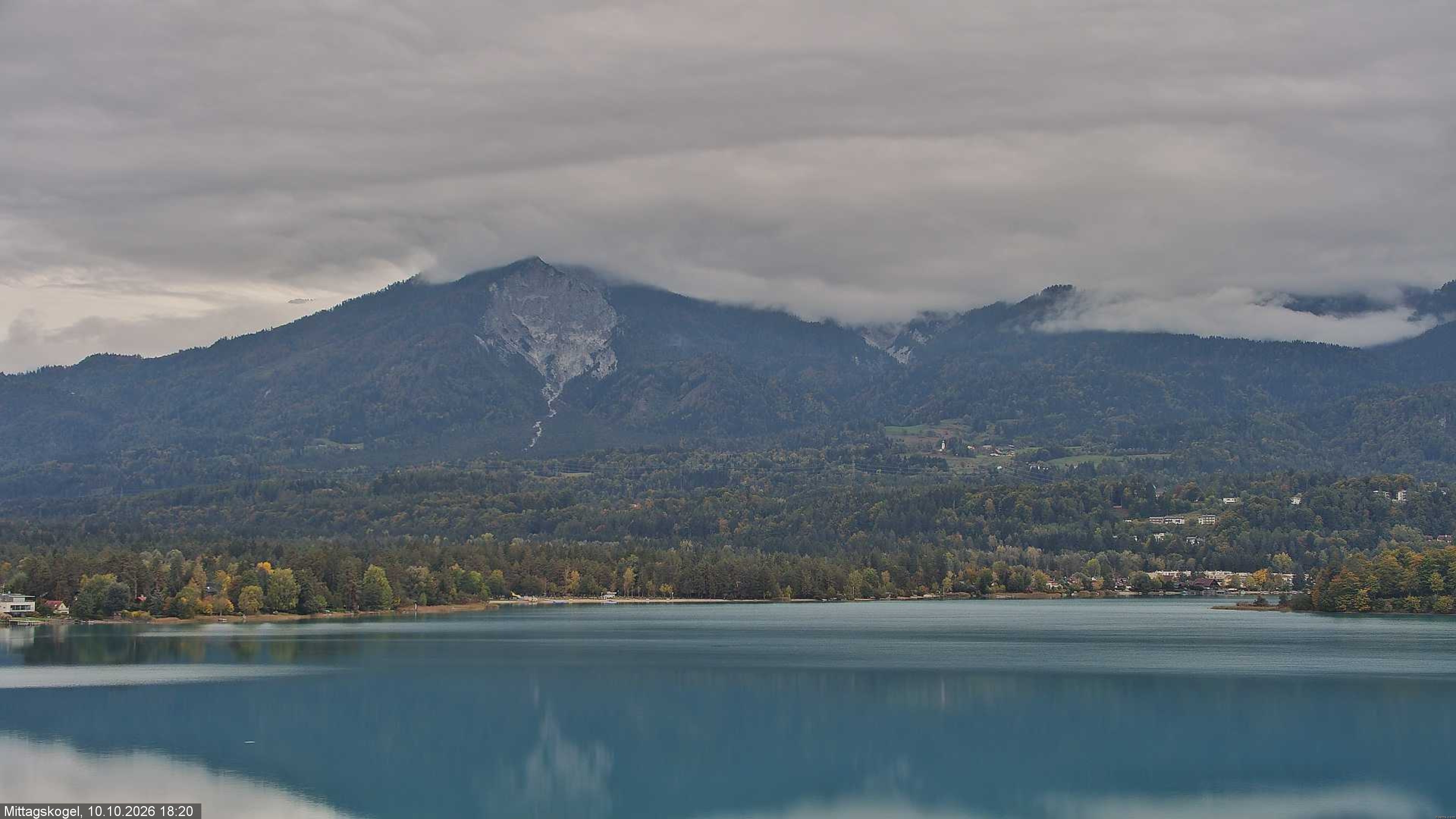 Archived image Webcam Mittagskogel mountain, Faaker See lake