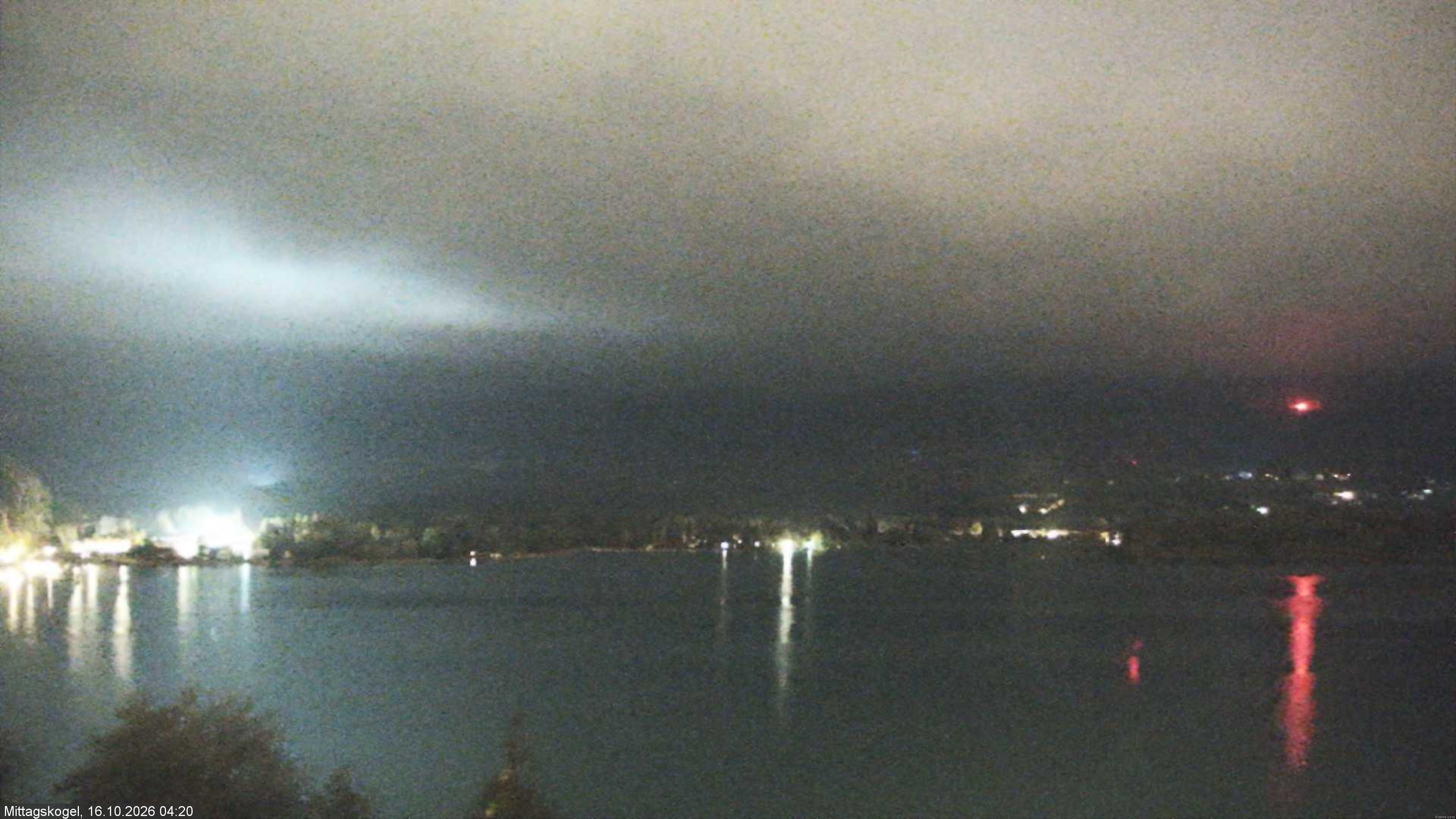 Archiv Foto Webcam Faaker See, Blickrichtung Mittagskogel