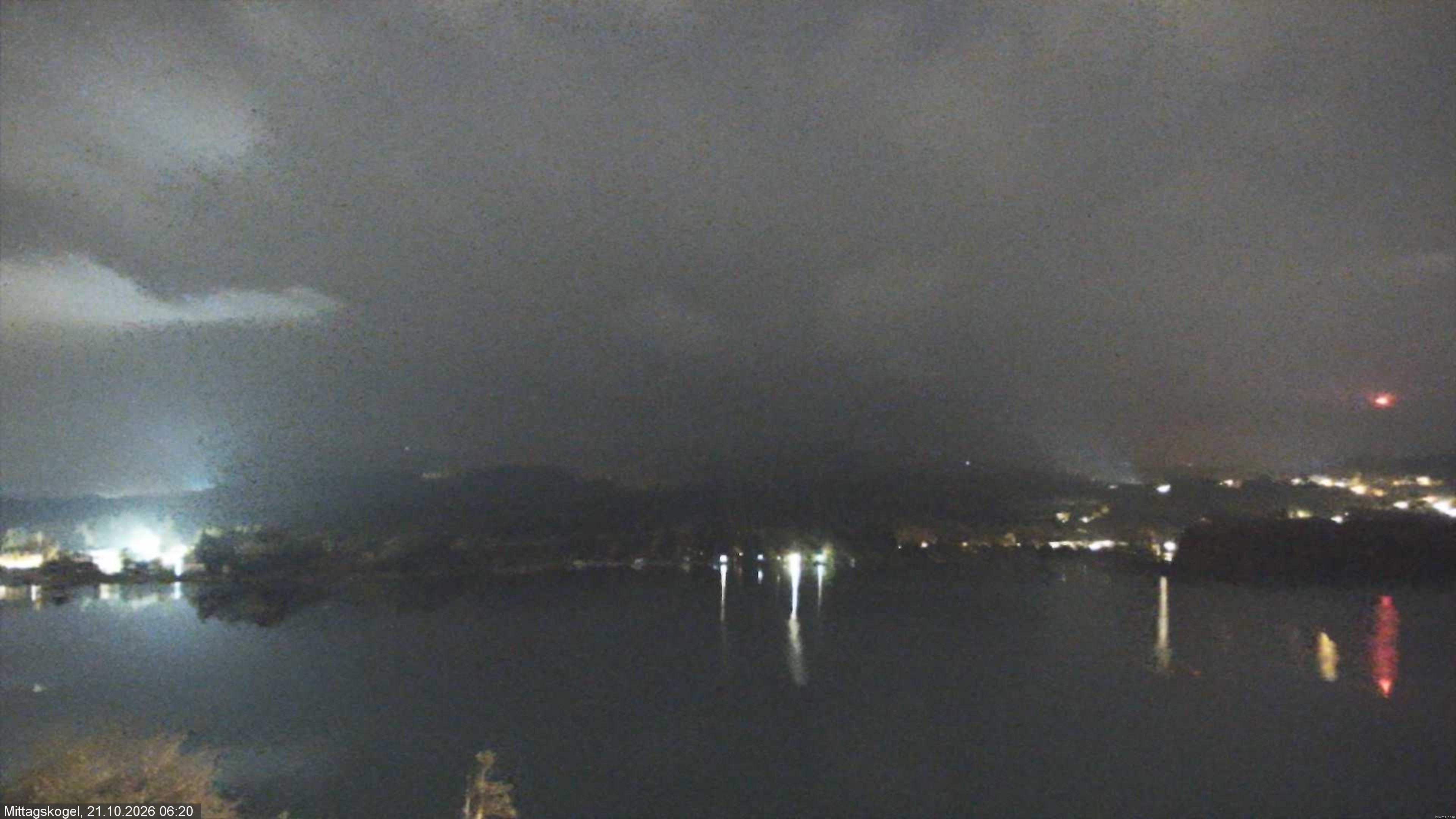 Archiv Foto Webcam Faaker See, Blickrichtung Mittagskogel