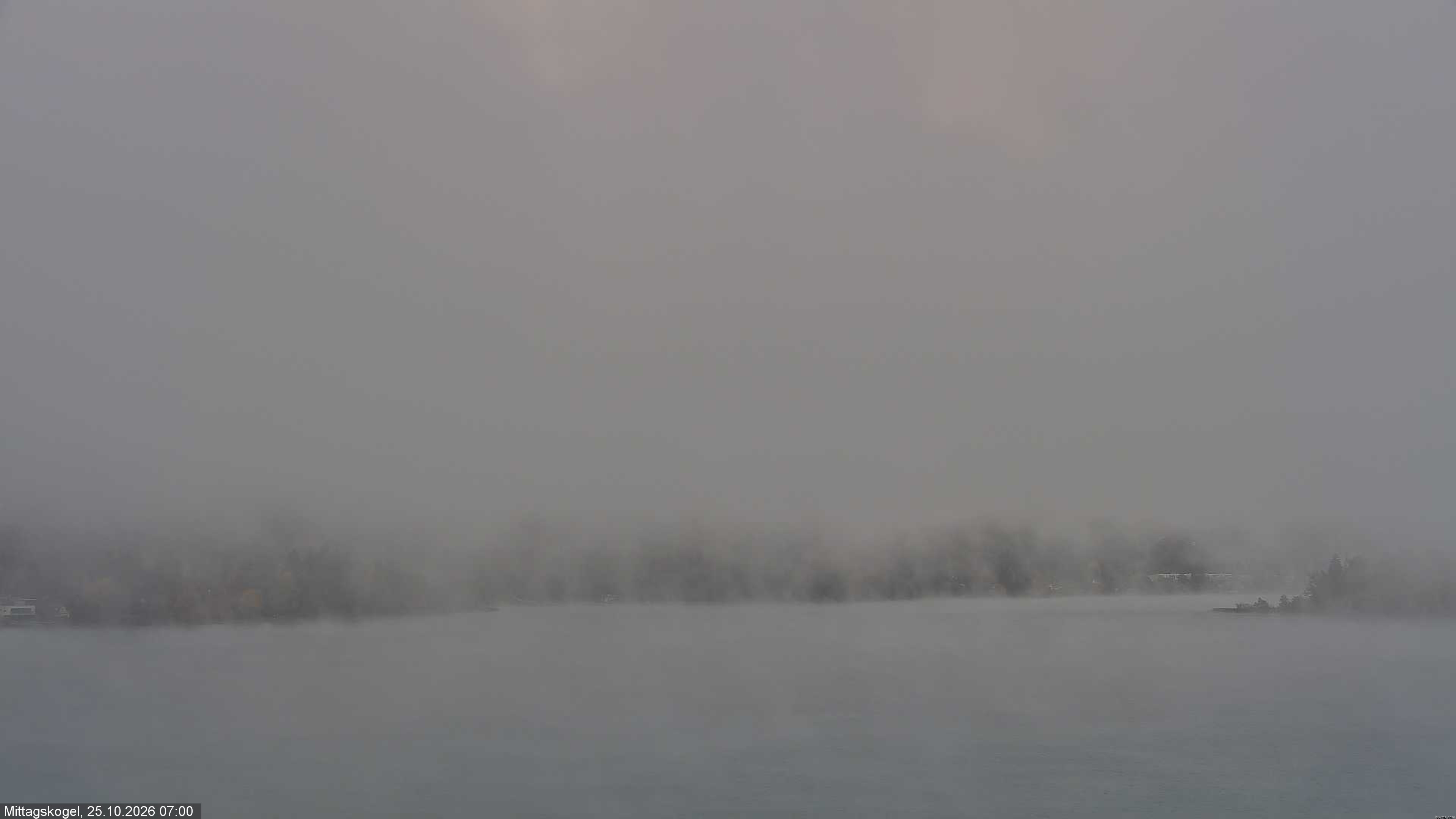 Archiv Foto Webcam Faaker See, Blickrichtung Mittagskogel