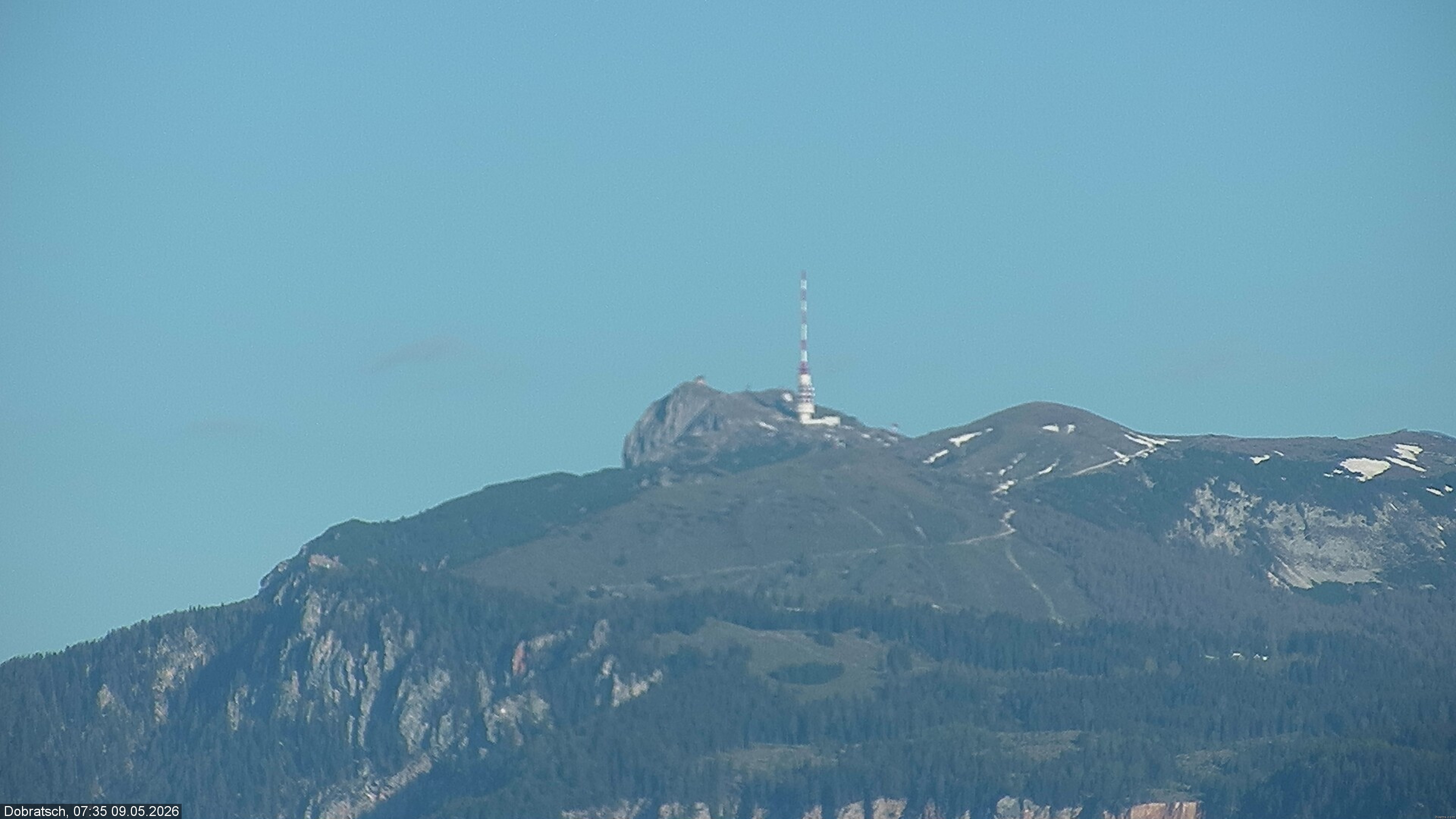 Archived image Webcam Dobratsch mountain